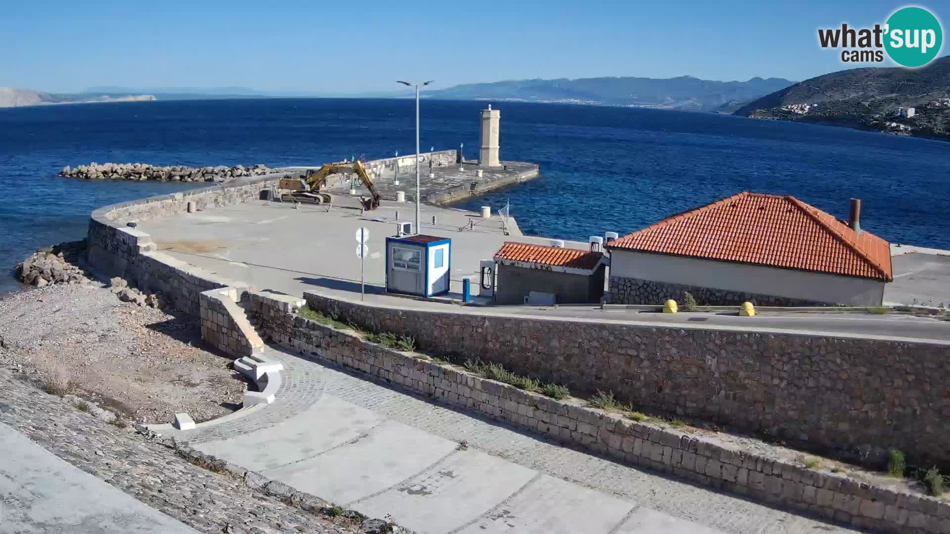 Senj Harbour Webcam – Breakwater & Lighthouse Live View