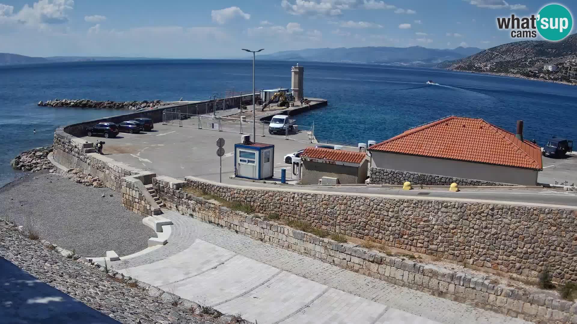 Webcam Porto di Segna – Frangiflutti e Faro in diretta