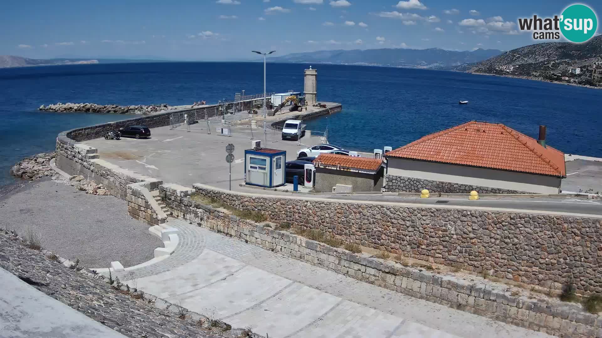 Webcam Porto di Segna – Frangiflutti e Faro in diretta