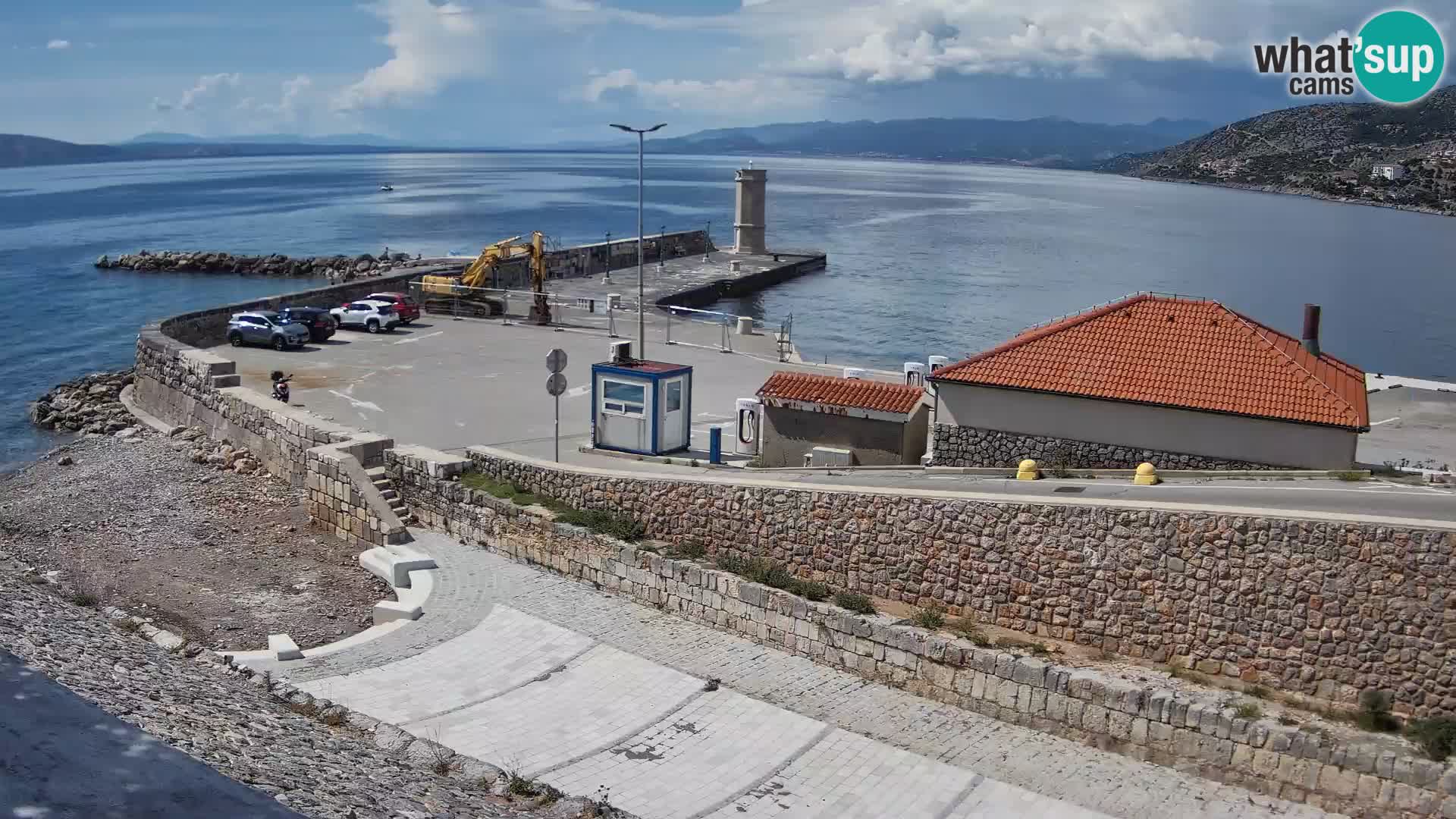 Senj Hafen Webcam – Wellenbrecher & Leuchtturm Liveblick