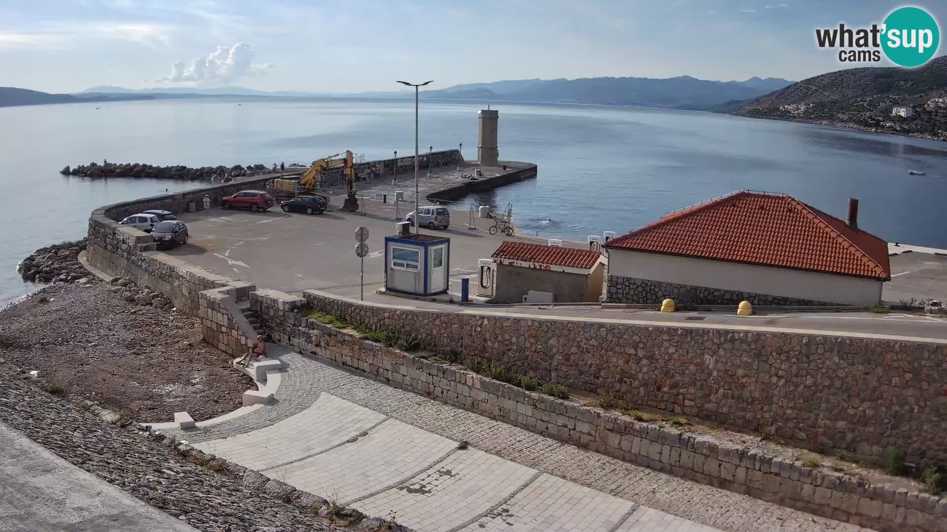 Webcam puerto de Senj – Rompeolas y faro en directo