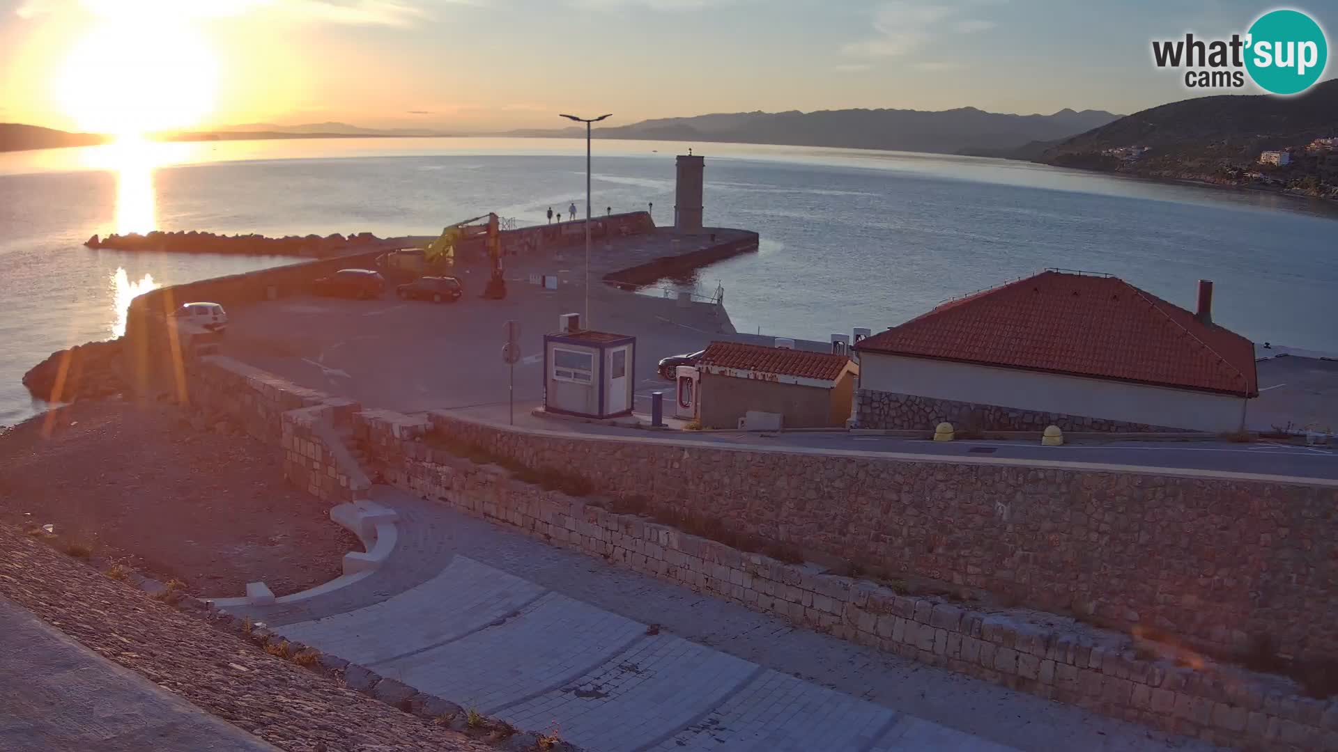 Senj Harbour Webcam – Breakwater & Lighthouse Live View