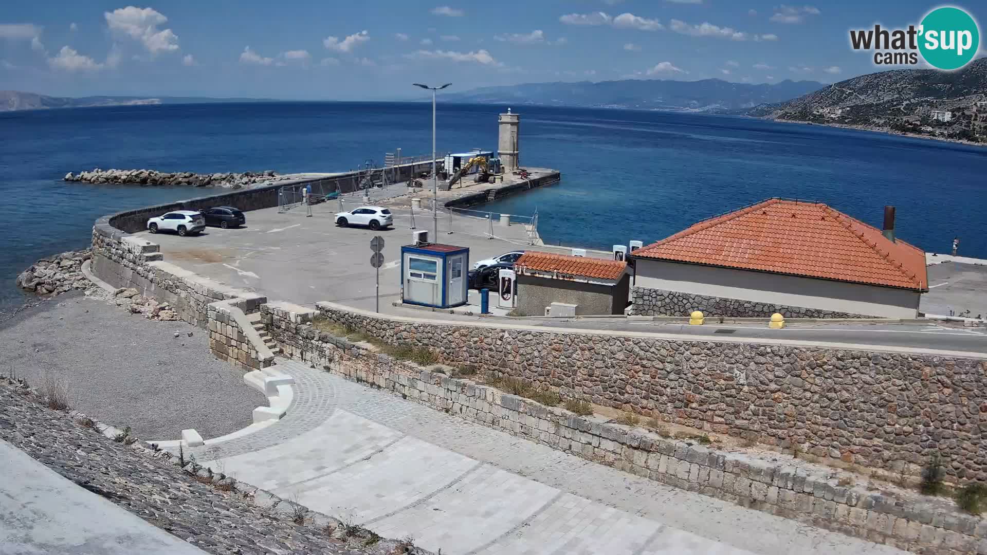 Senj Harbour Webcam – Breakwater & Lighthouse Live View