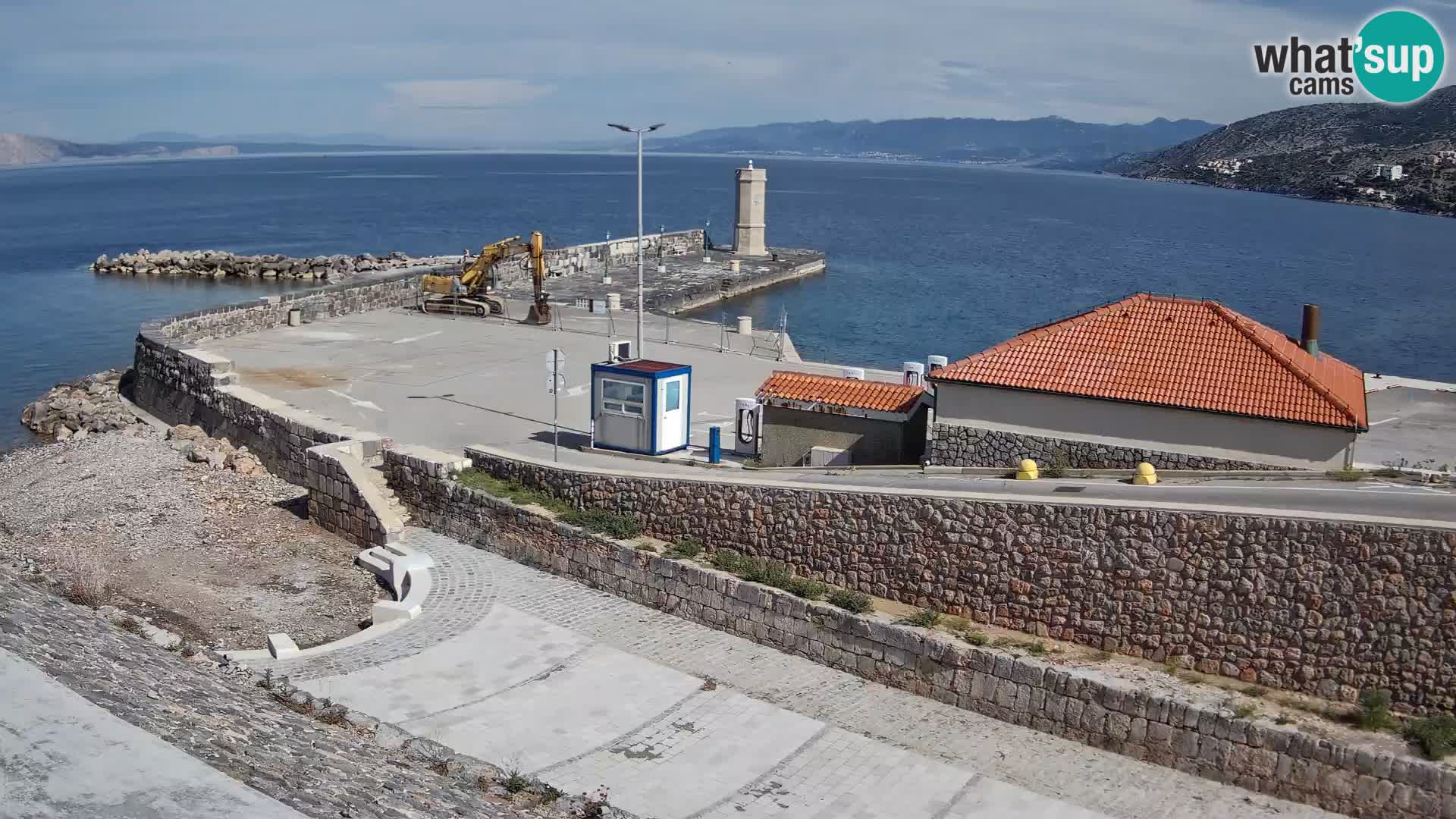 Senj Hafen Webcam – Wellenbrecher & Leuchtturm Liveblick
