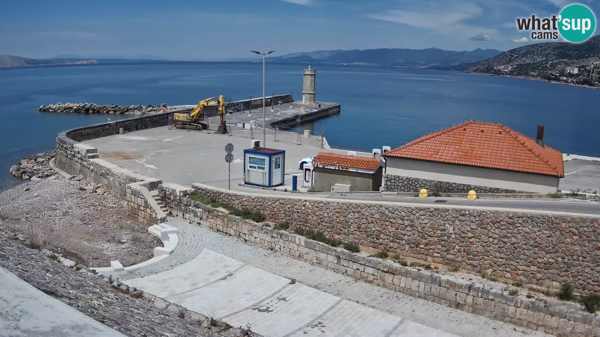 Web kamera Senj luka – Lukobran i svjetionik uživo