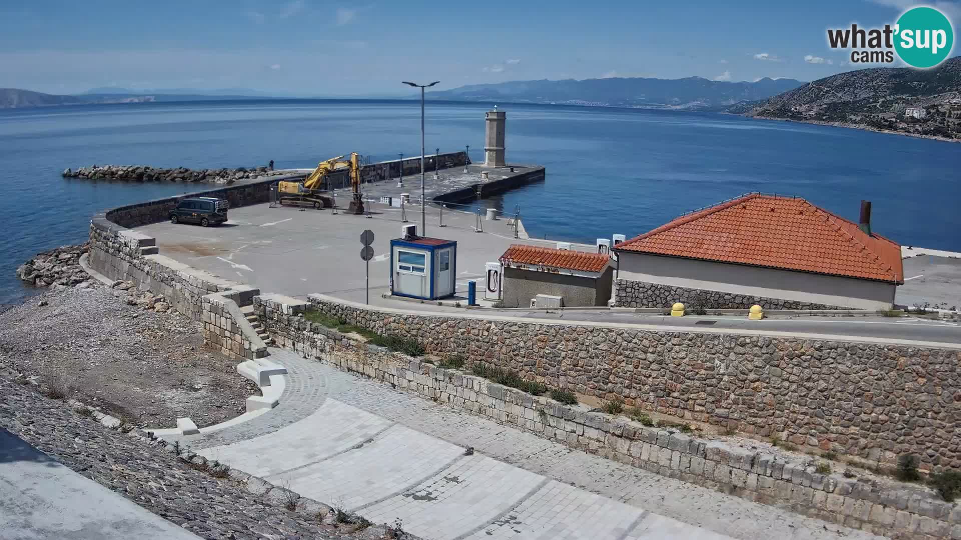 Web kamera Senj luka – Lukobran i svjetionik uživo