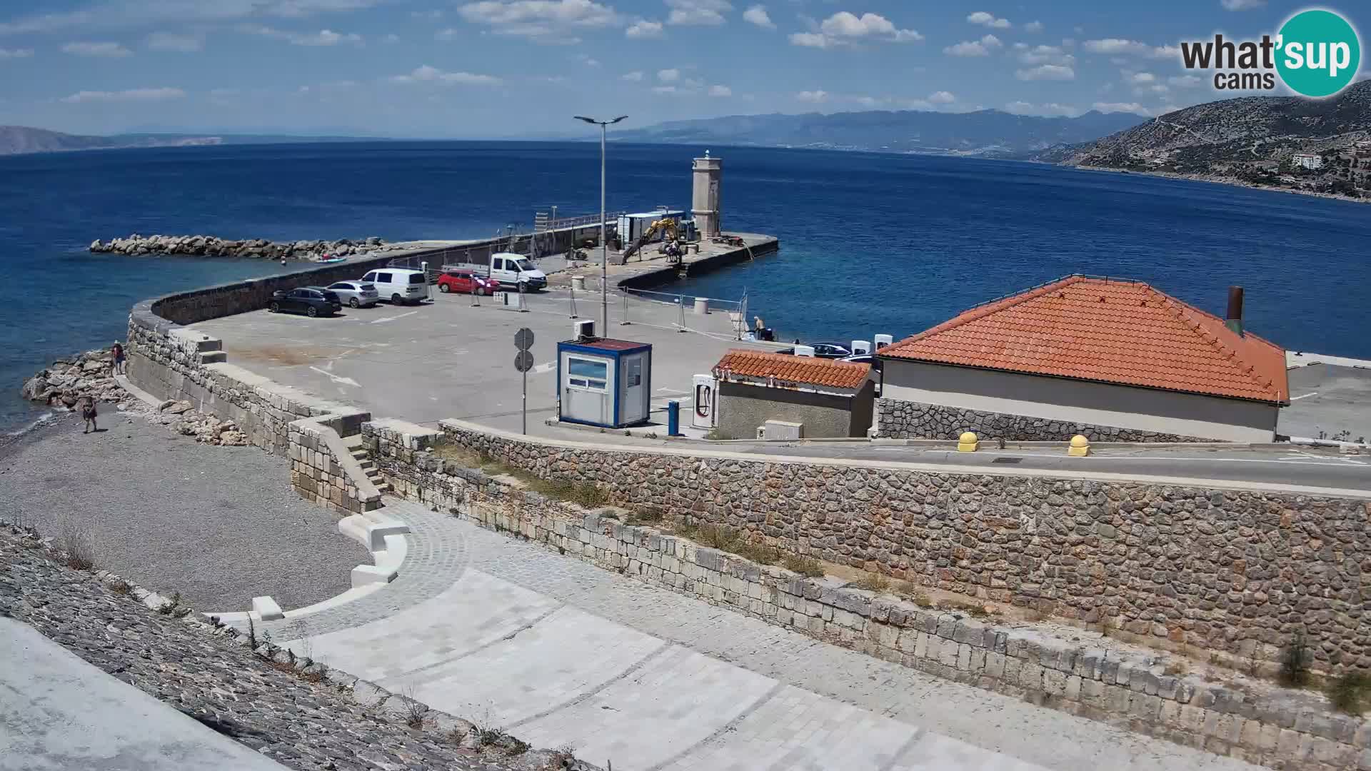 Senj Harbour Webcam – Breakwater & Lighthouse Live View