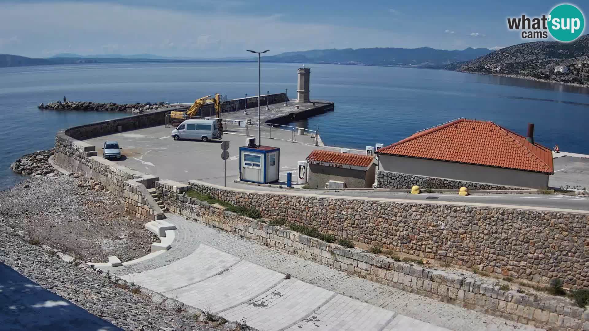 Webcam Porto di Segna – Frangiflutti e Faro in diretta