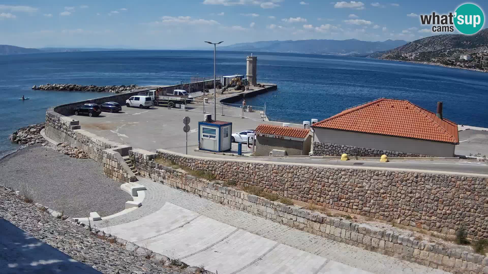 Senj Harbour Webcam – Breakwater & Lighthouse Live View