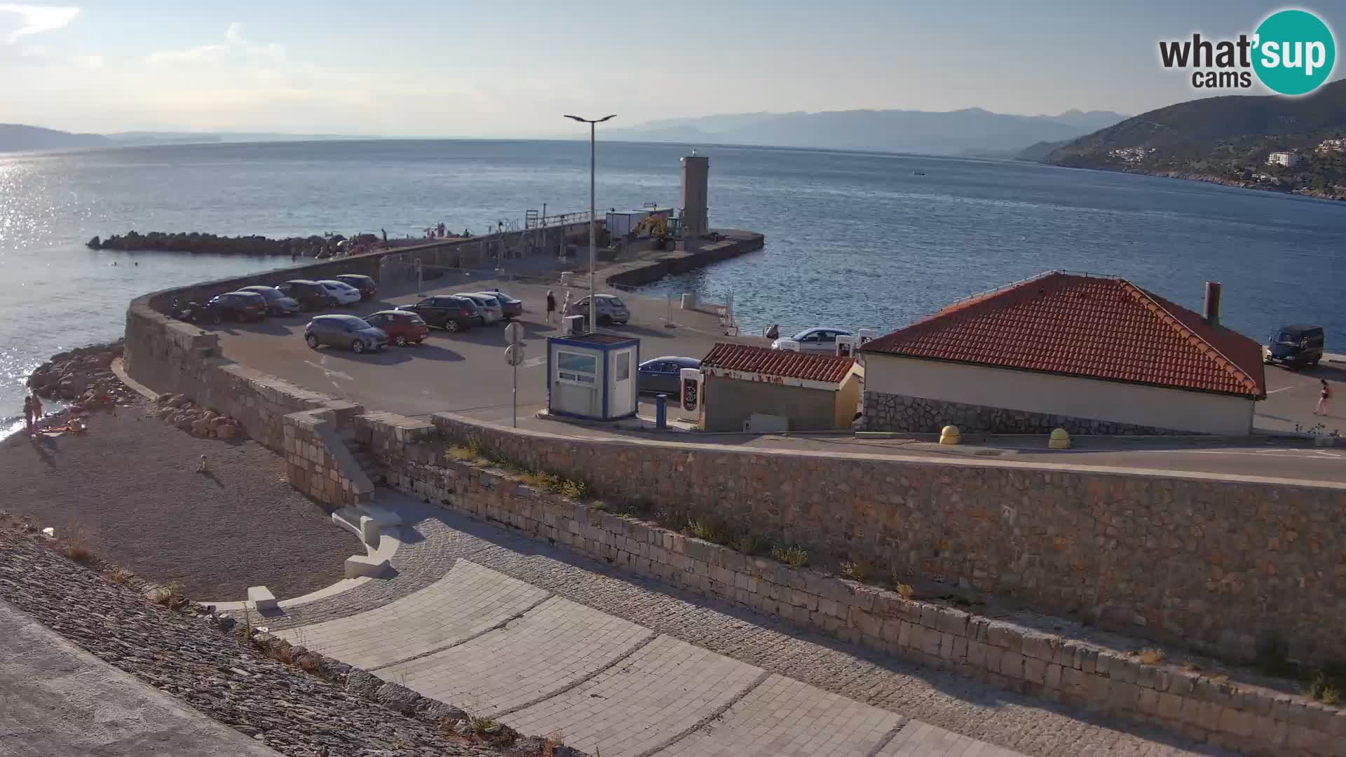 Webcam puerto de Senj – Rompeolas y faro en directo