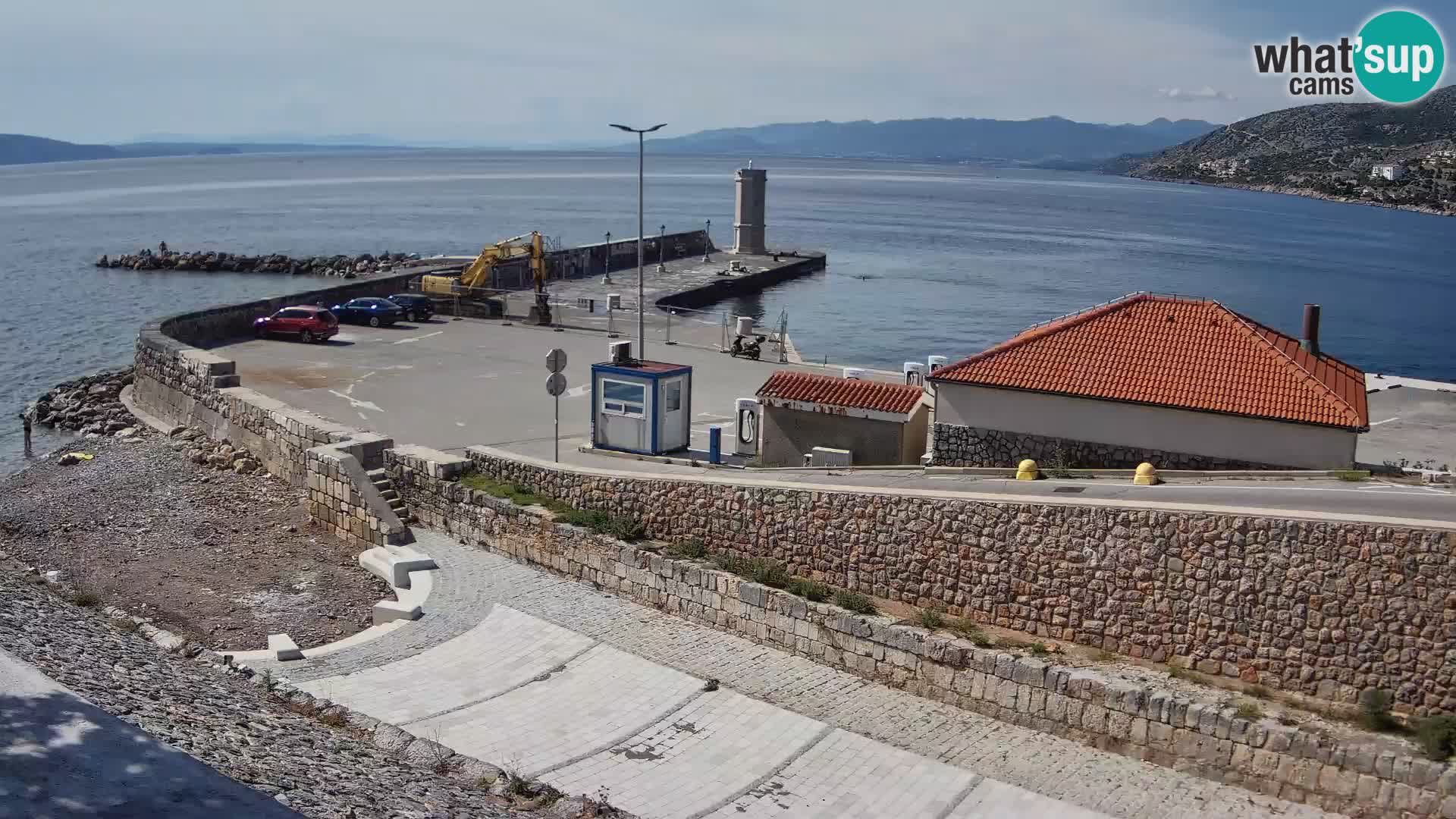 Webcam puerto de Senj – Rompeolas y faro en directo