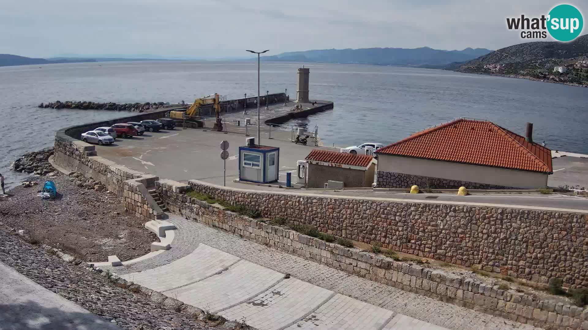 Webcam puerto de Senj – Rompeolas y faro en directo