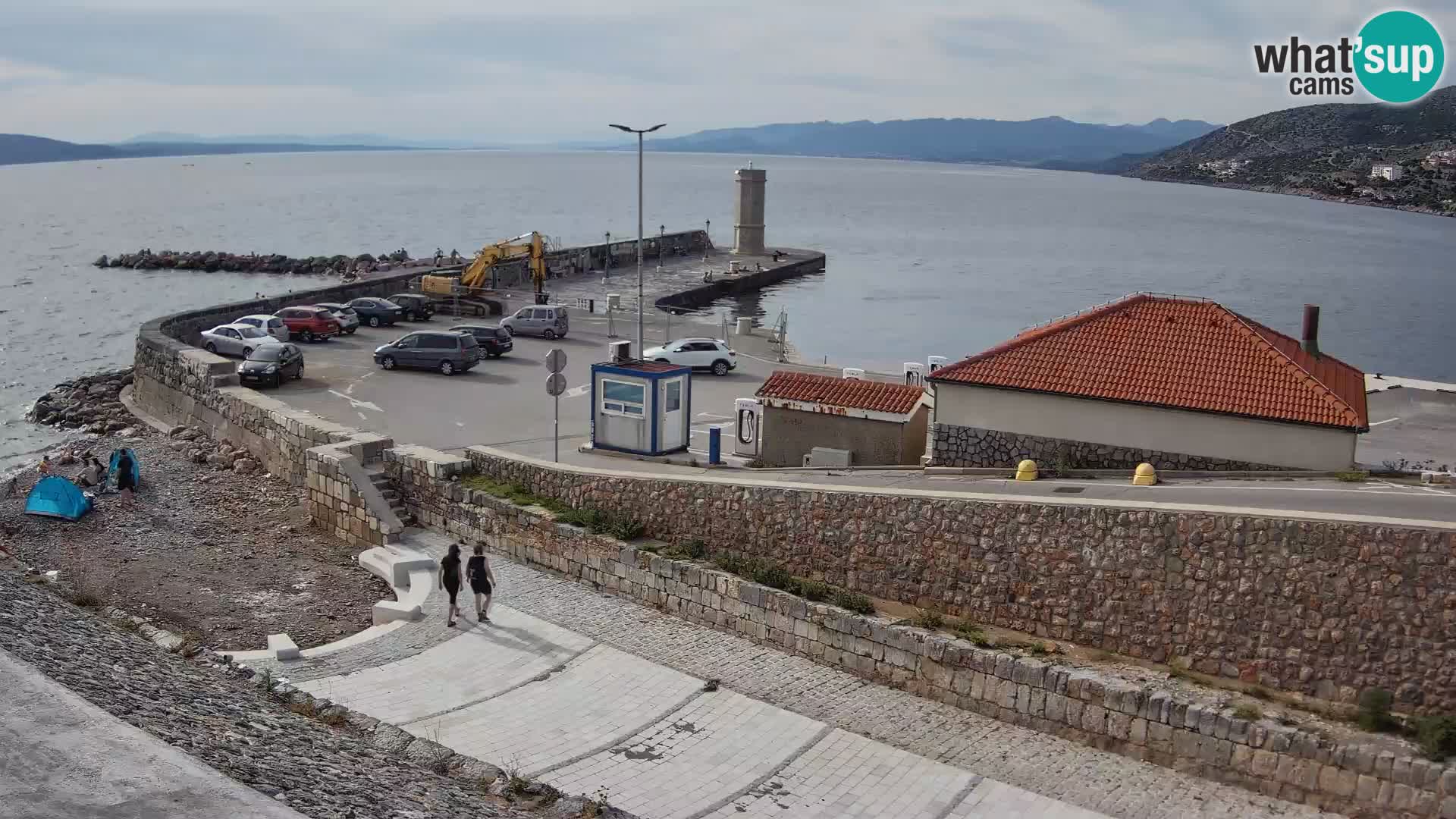 Webcam puerto de Senj – Rompeolas y faro en directo