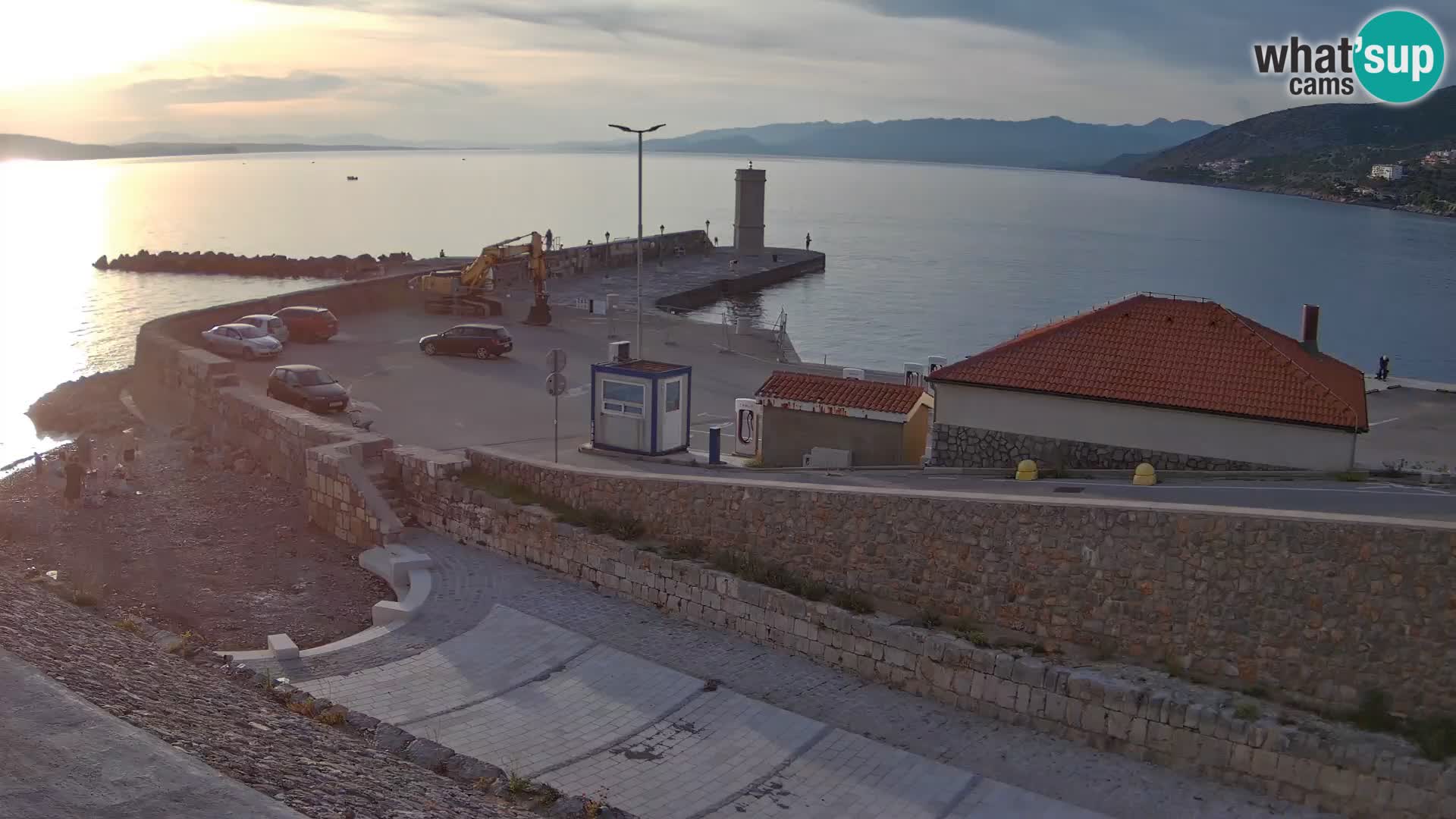 Senj Harbour Webcam – Breakwater & Lighthouse Live View