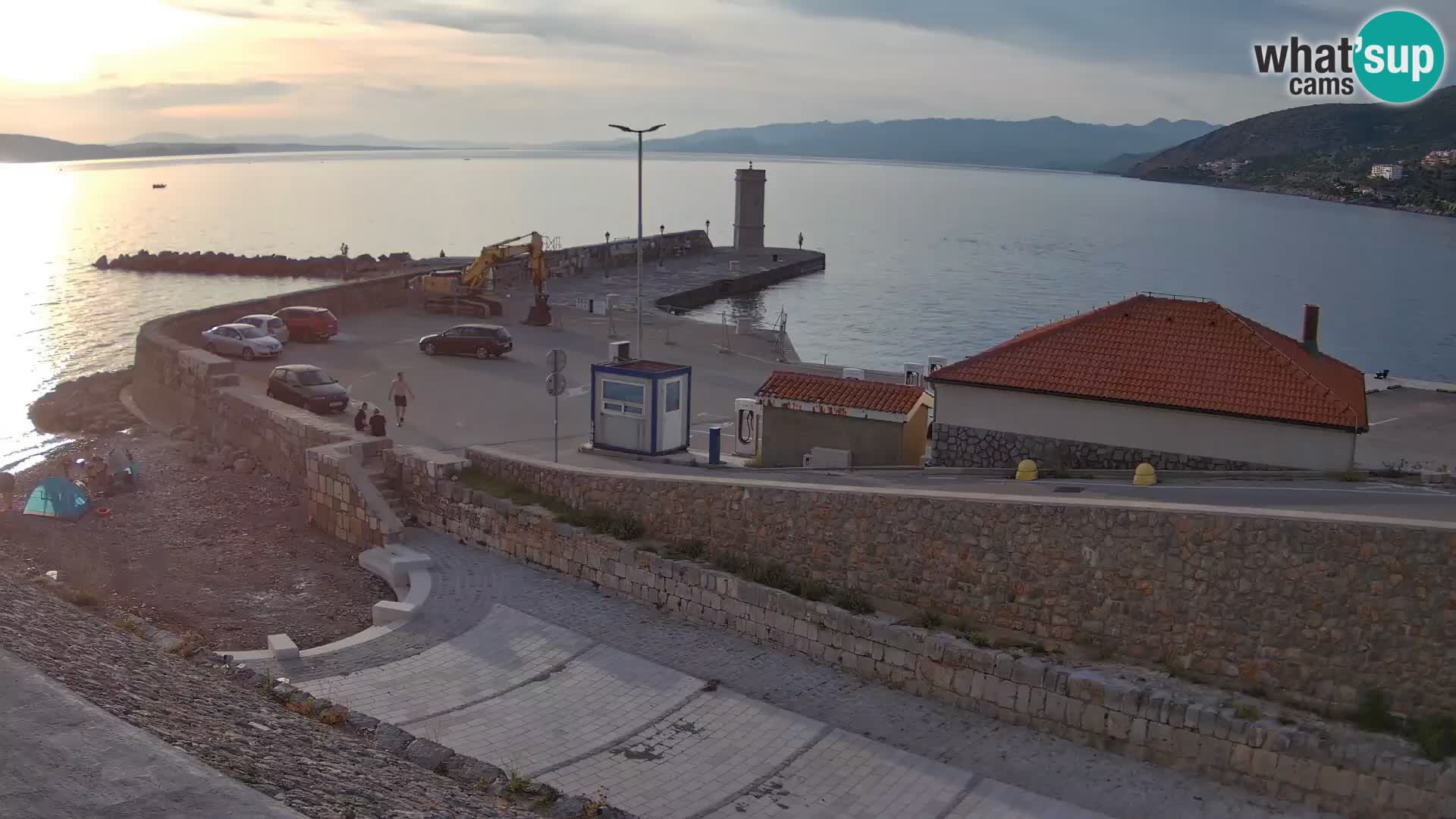 Senj Harbour Webcam – Breakwater & Lighthouse Live View