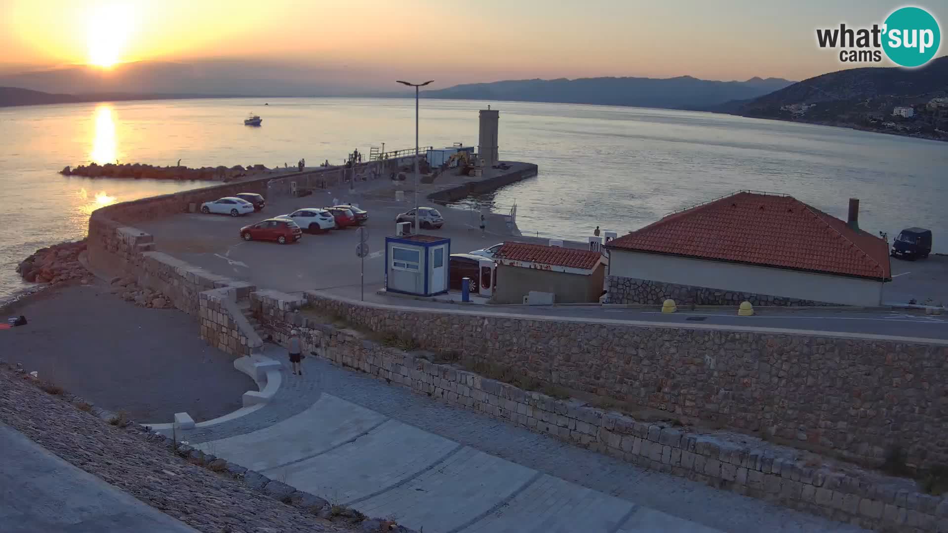 Senj Harbour Webcam – Breakwater & Lighthouse Live View