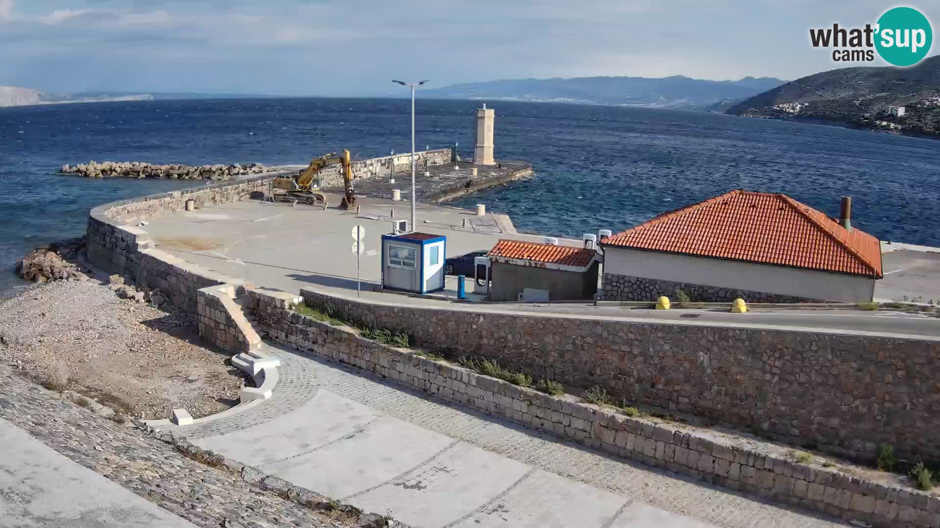 Senj Harbour Webcam – Breakwater & Lighthouse Live View