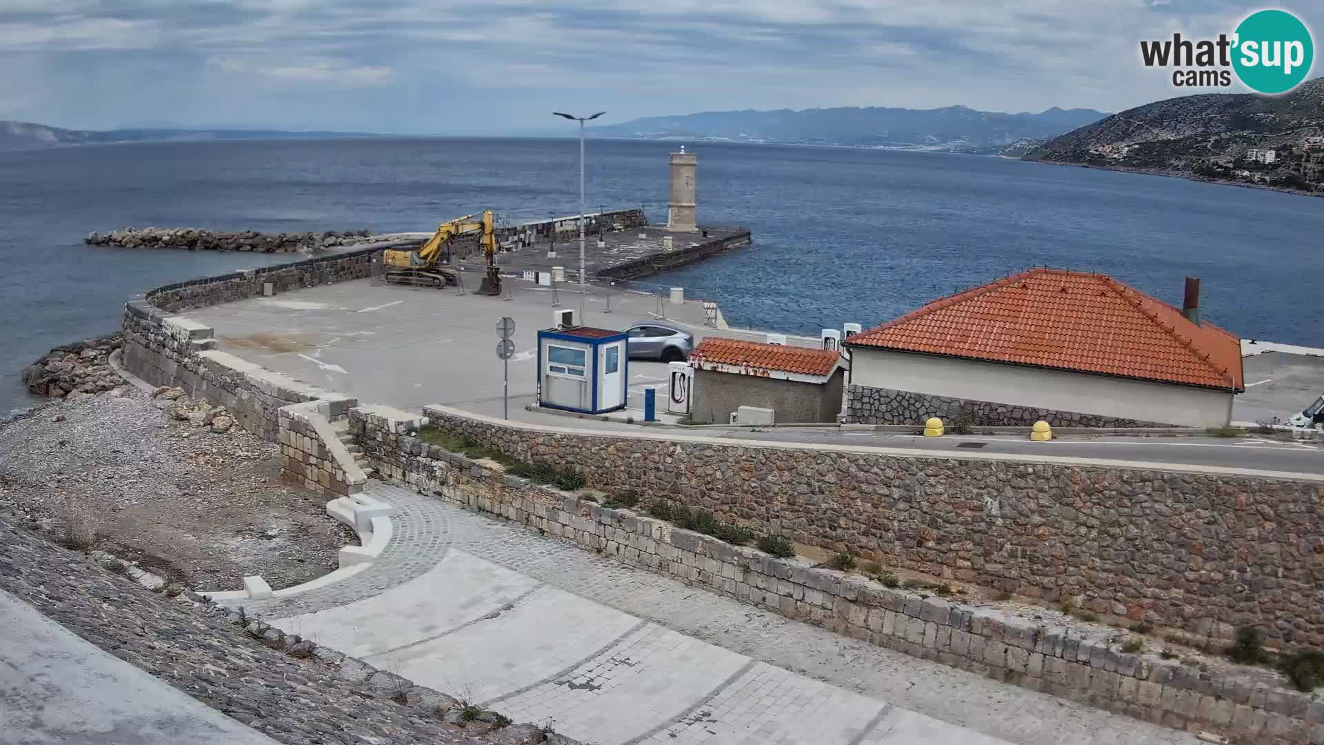 Webcam puerto de Senj – Rompeolas y faro en directo
