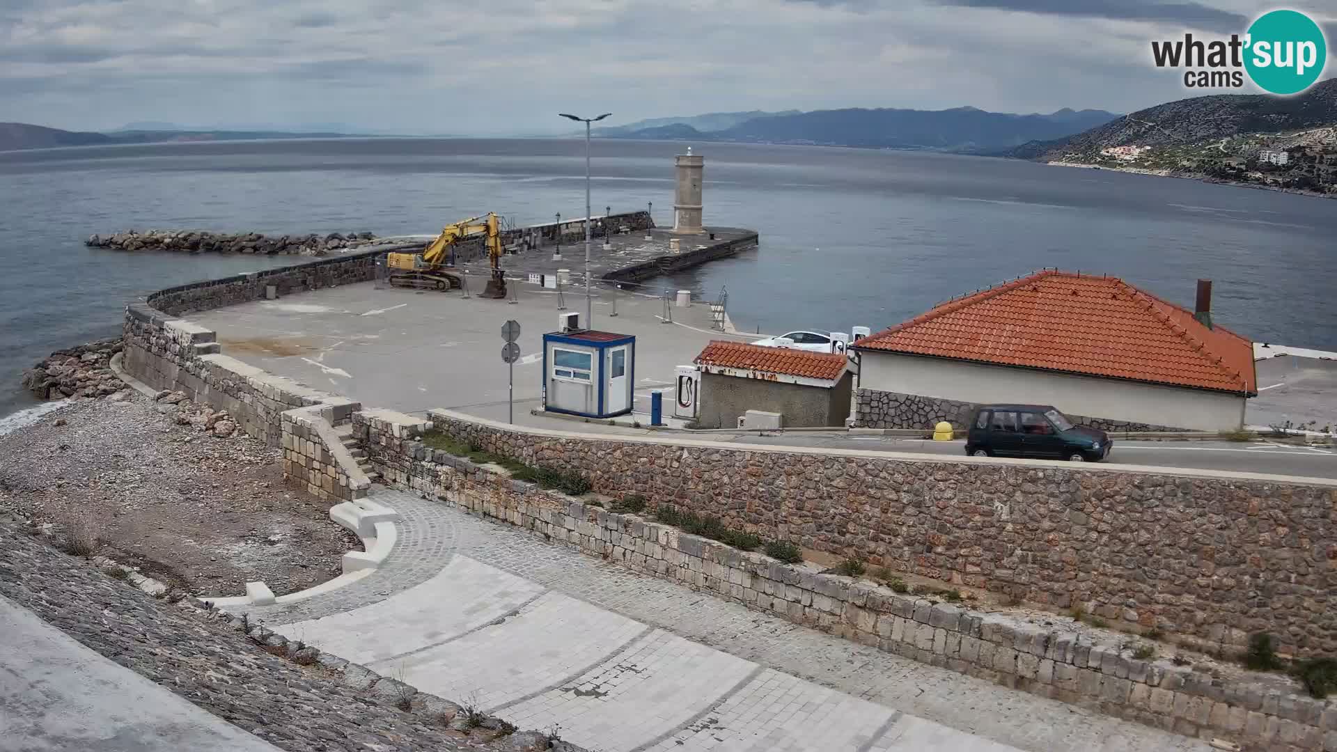 Senj Harbour Webcam – Breakwater & Lighthouse Live View