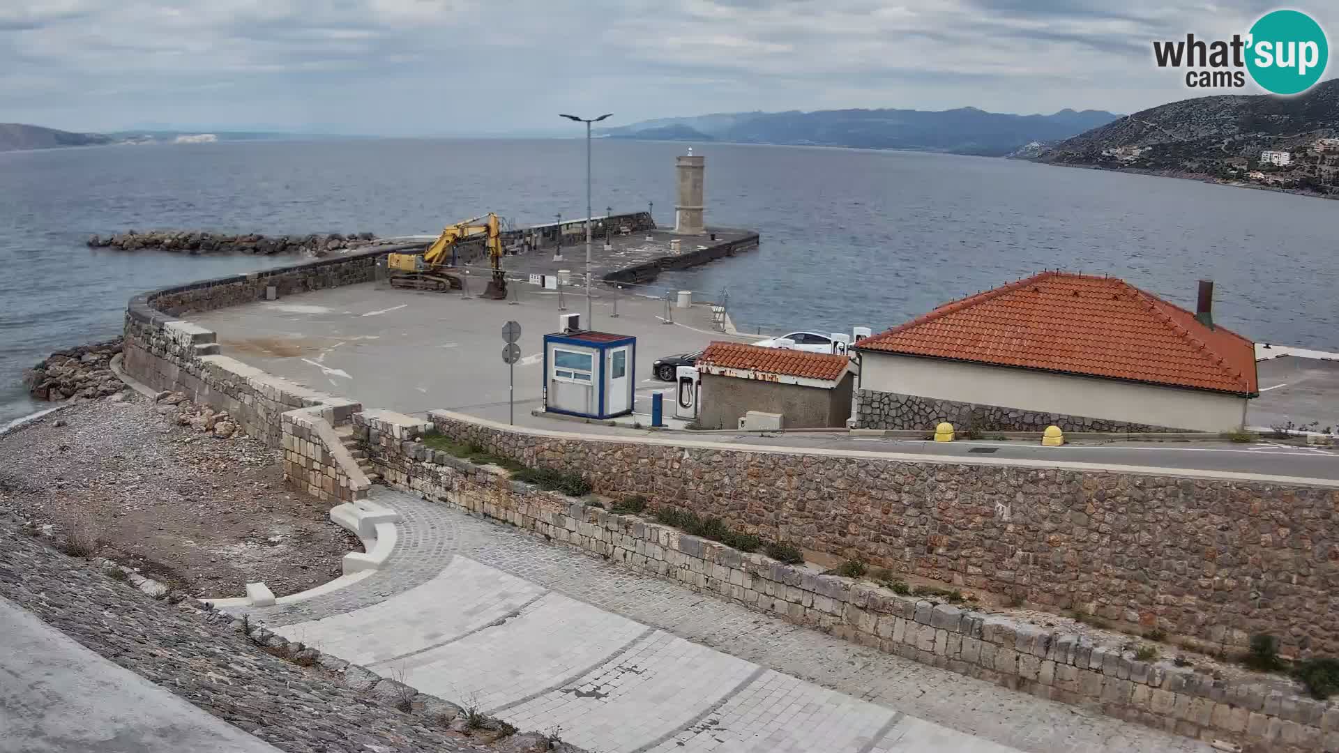 Senj Harbour Webcam – Breakwater & Lighthouse Live View