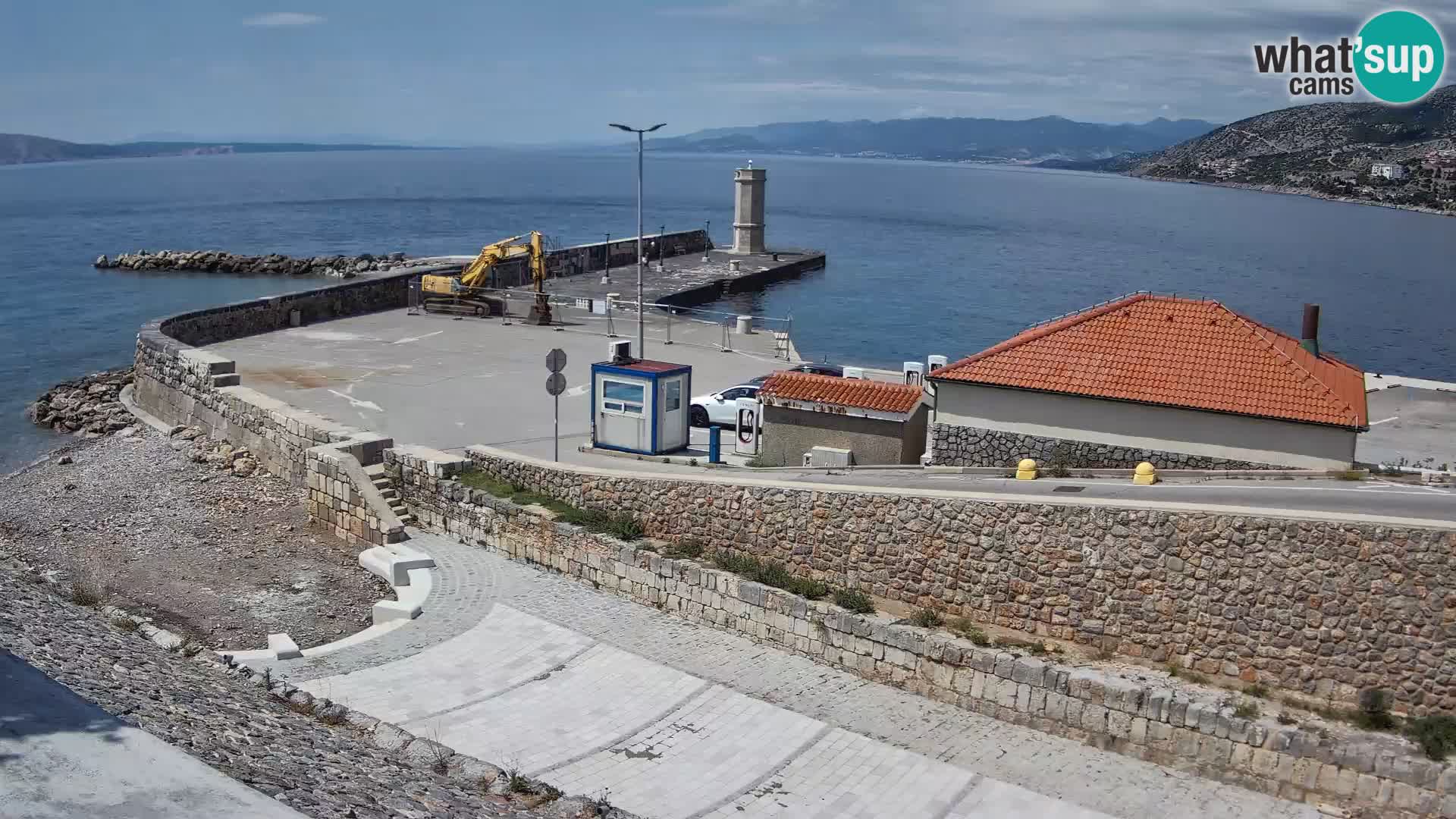 Senj Harbour Webcam – Breakwater & Lighthouse Live View