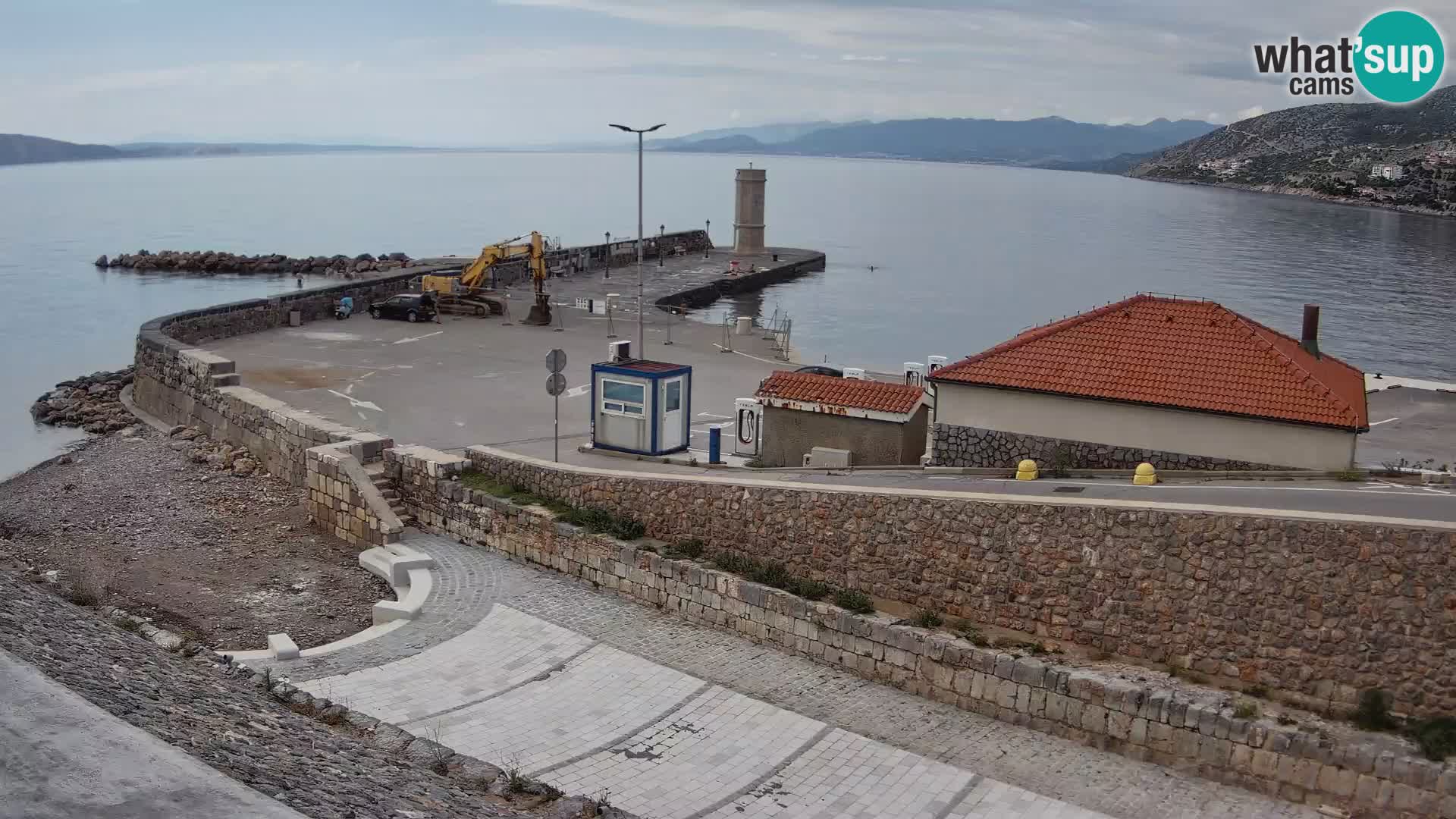 Senj Harbour Webcam – Breakwater & Lighthouse Live View