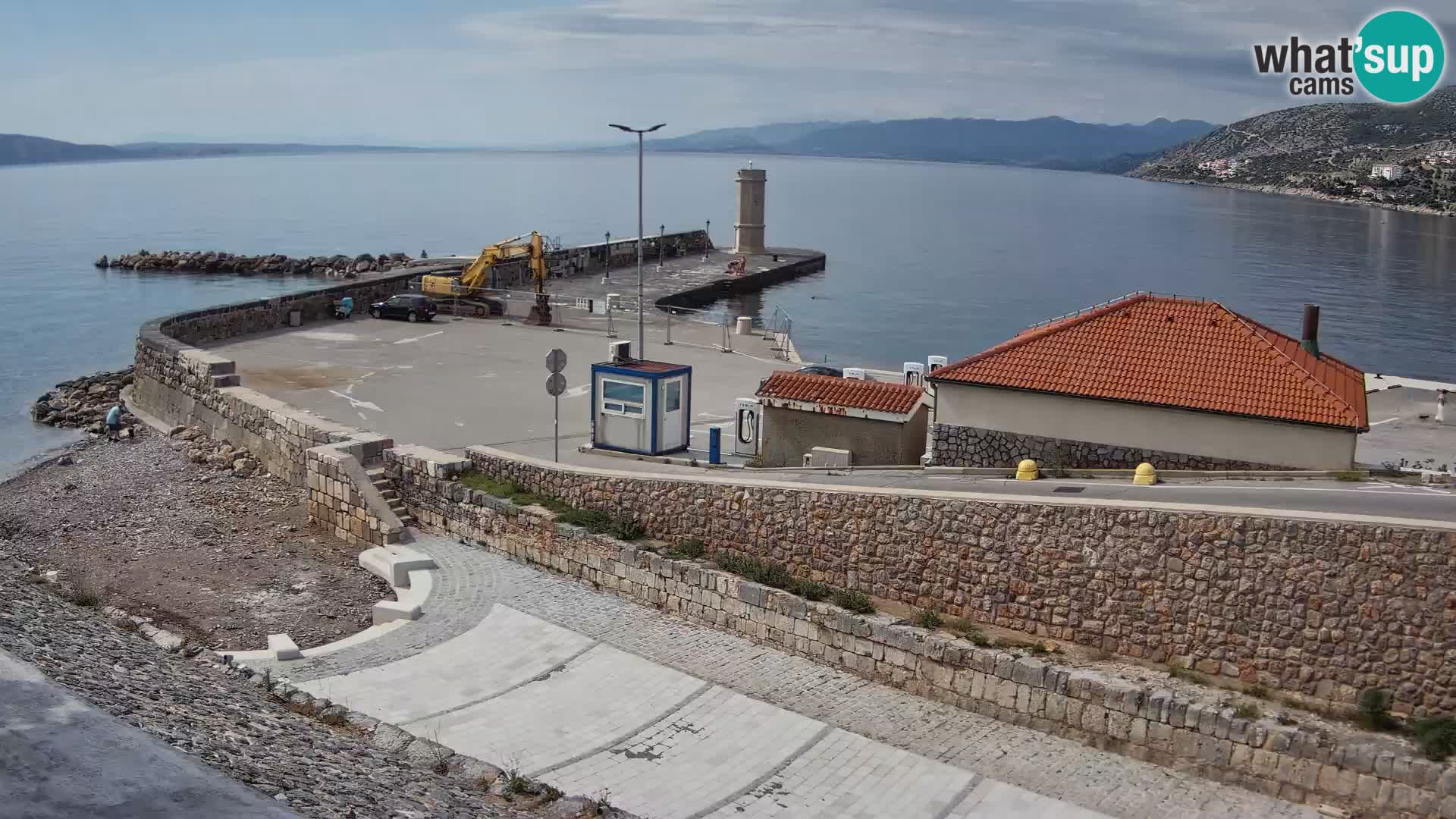 Web kamera Senj luka – Lukobran i svjetionik uživo