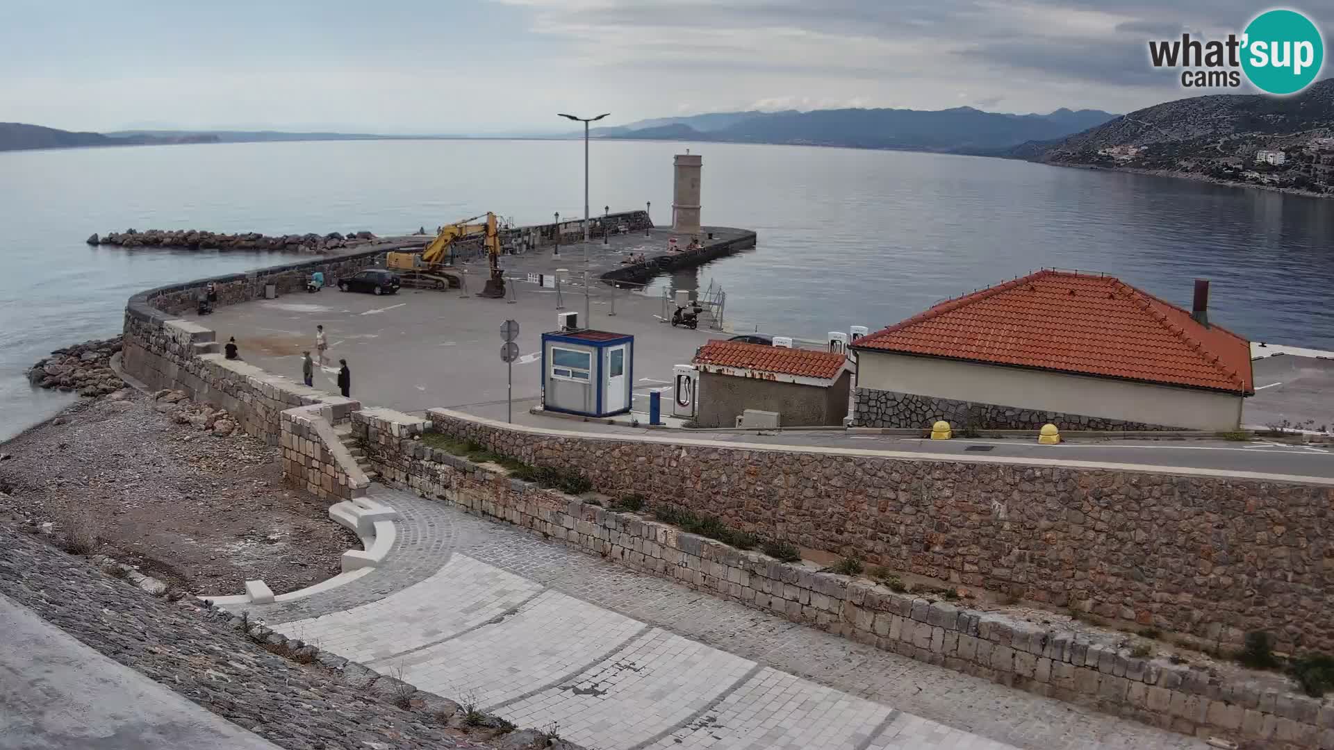 Senj Harbour Webcam – Breakwater & Lighthouse Live View