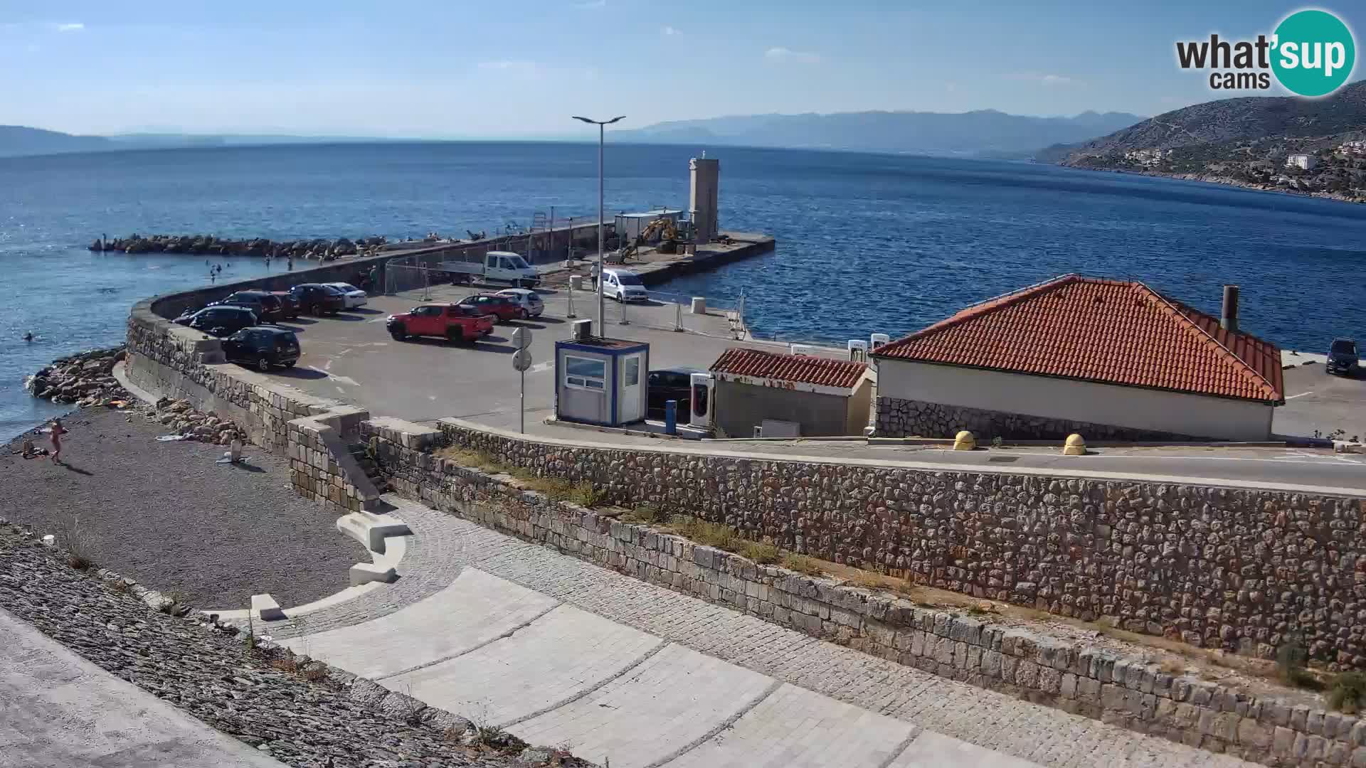 Webcam Porto di Segna – Frangiflutti e Faro in diretta