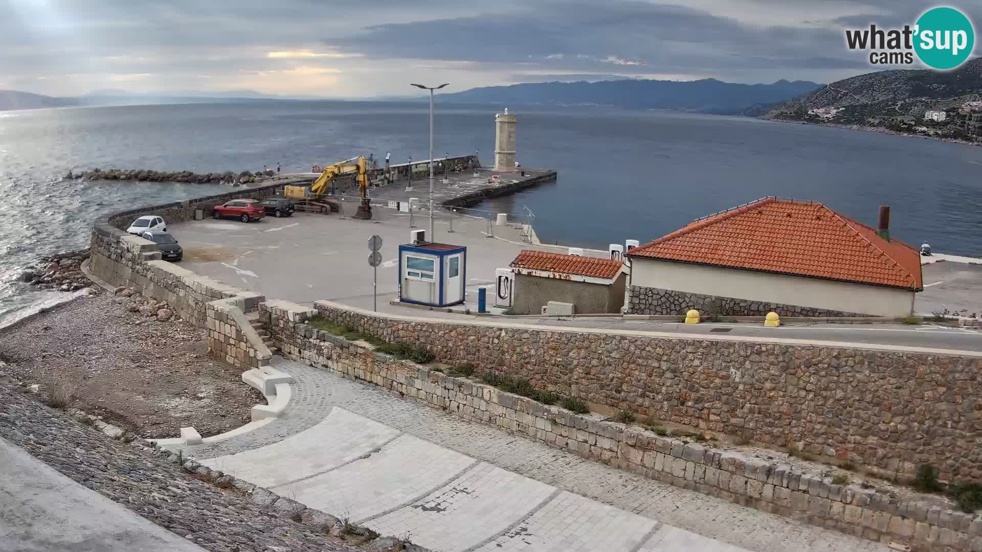 Senj Harbour Webcam – Breakwater & Lighthouse Live View
