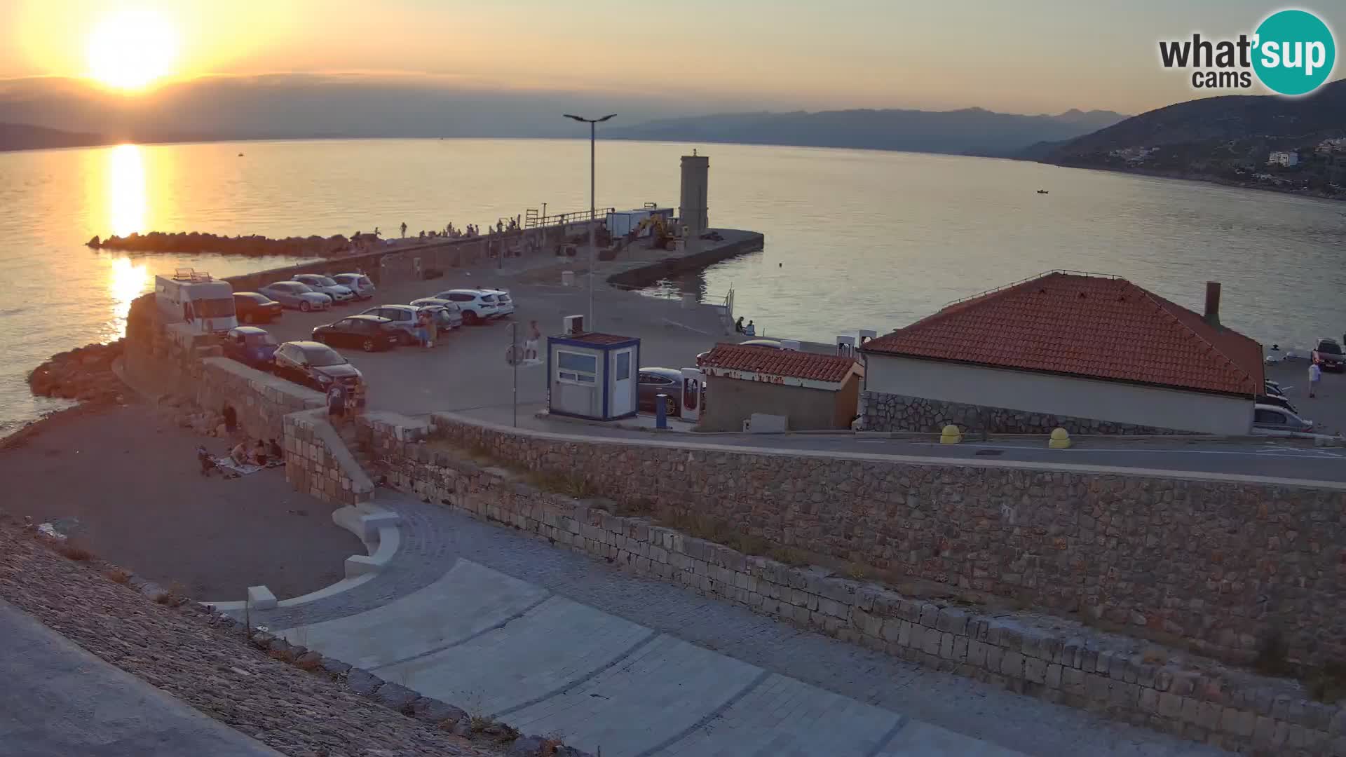 Senj Harbour Webcam – Breakwater & Lighthouse Live View