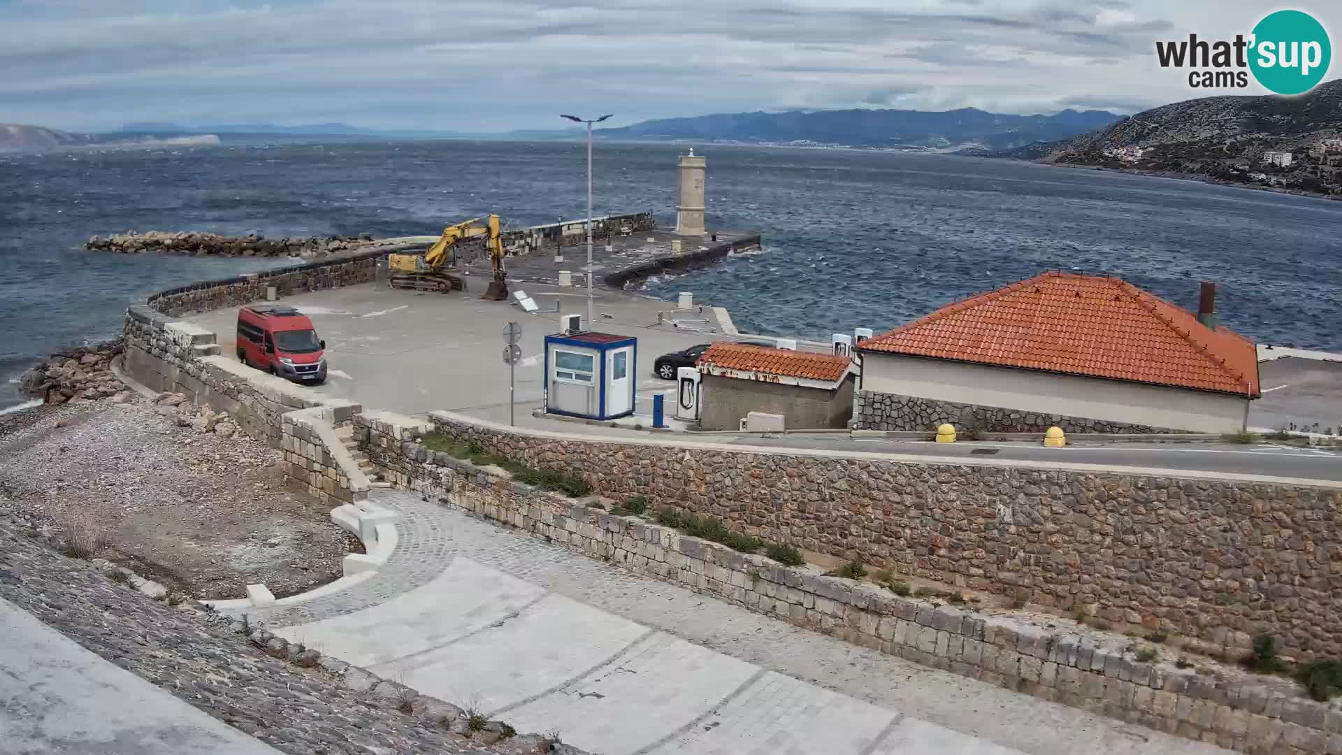 Senj Harbour Webcam – Breakwater & Lighthouse Live View