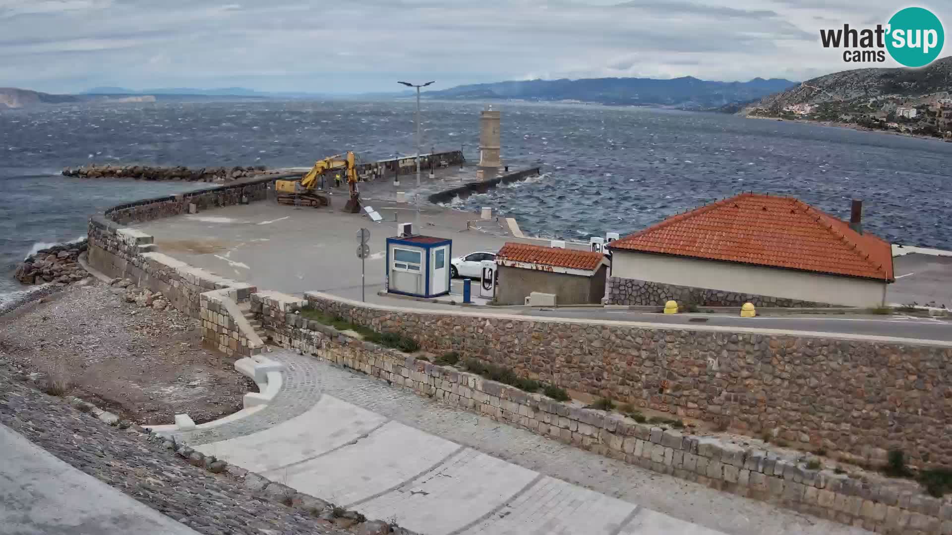 Senj Harbour Webcam – Breakwater & Lighthouse Live View