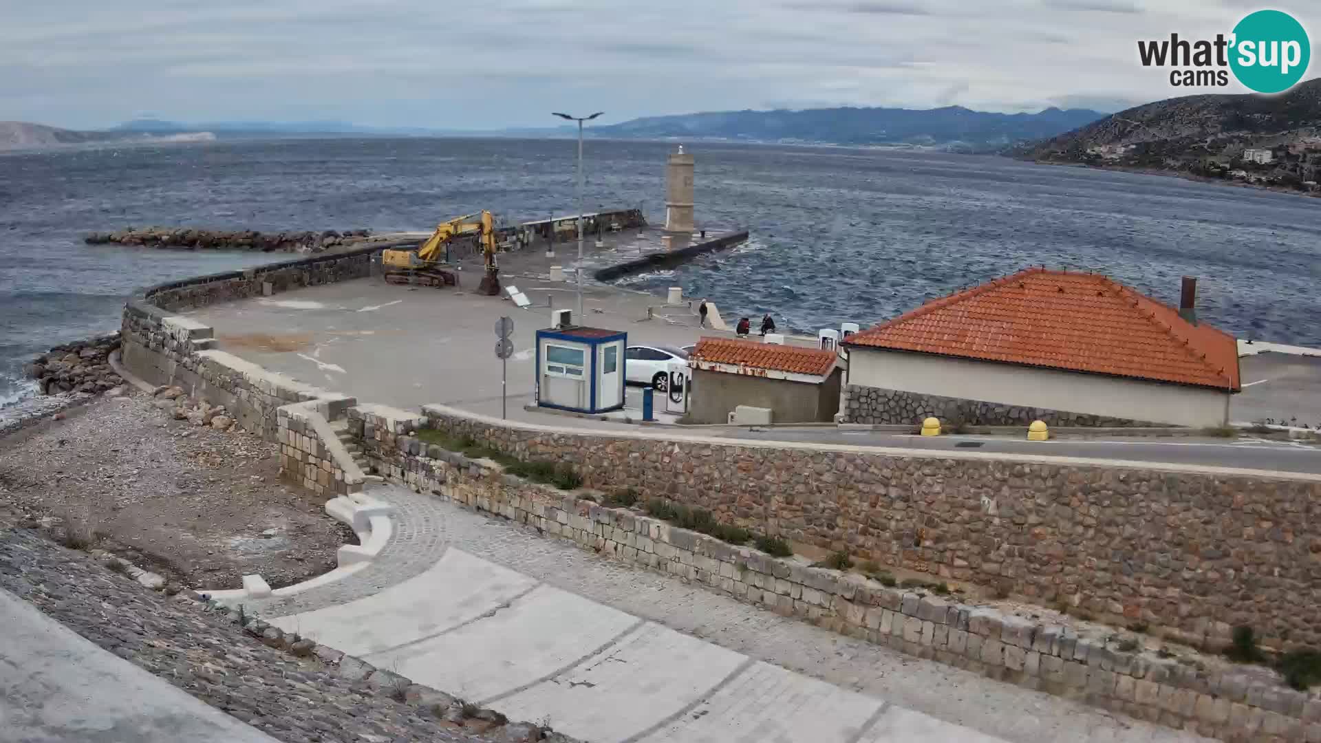 Senj Harbour Webcam – Breakwater & Lighthouse Live View