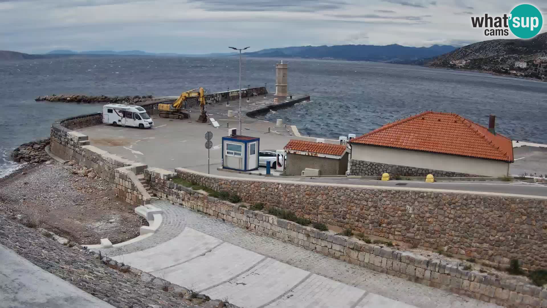 Senj Harbour Webcam – Breakwater & Lighthouse Live View