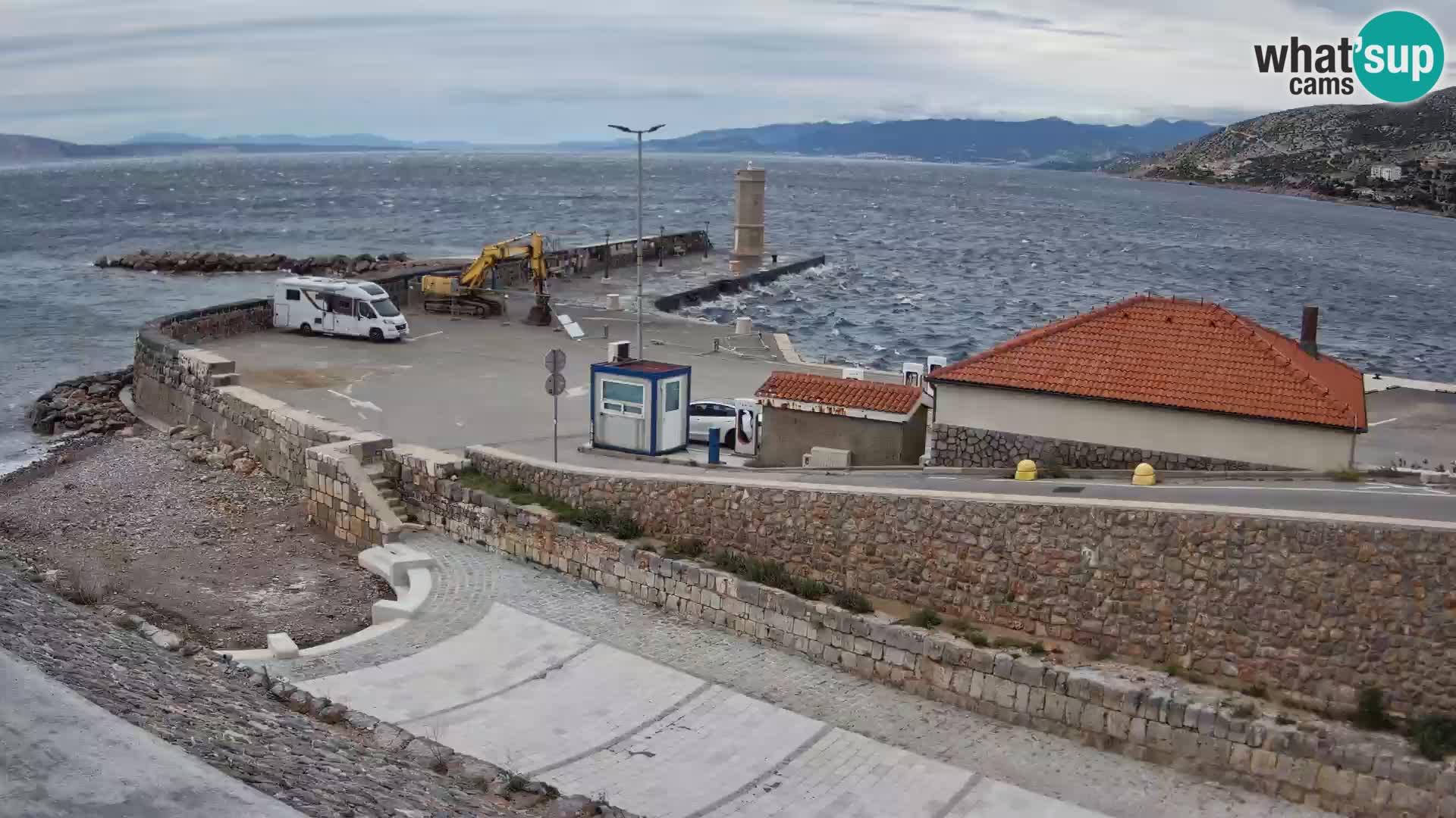 Senj Harbour Webcam – Breakwater & Lighthouse Live View