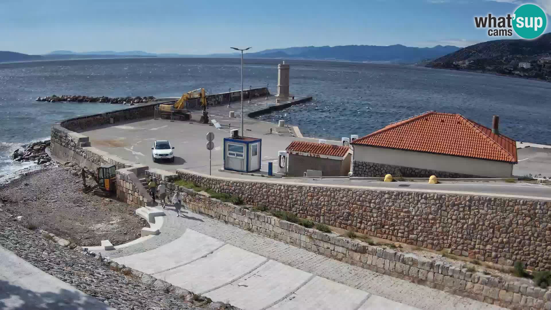 Webcam puerto de Senj – Rompeolas y faro en directo