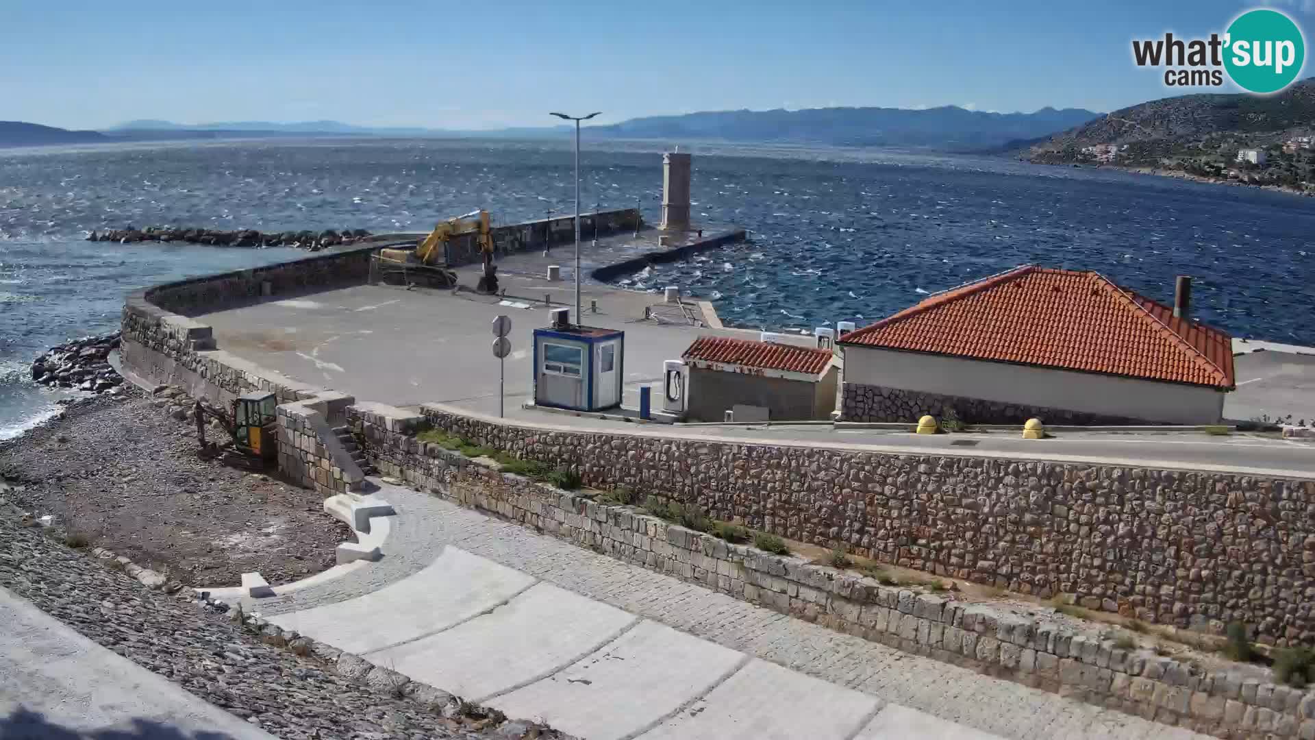 Senj Harbour Webcam – Breakwater & Lighthouse Live View