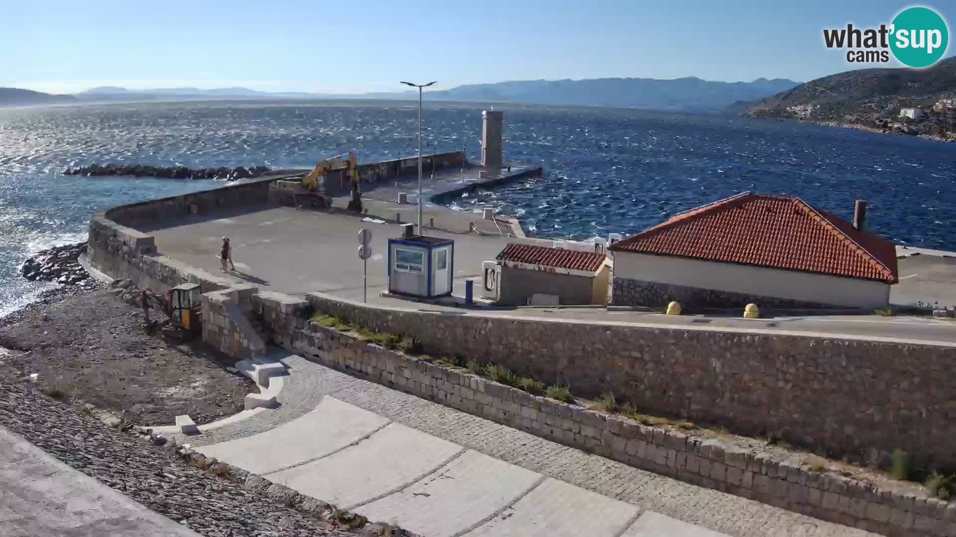Webcam puerto de Senj – Rompeolas y faro en directo