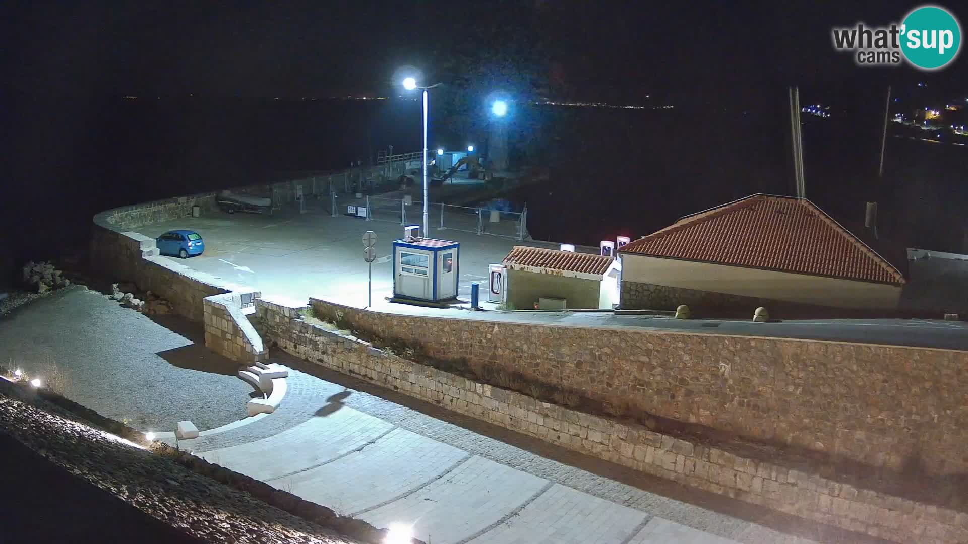 Senj Hafen Webcam – Wellenbrecher & Leuchtturm Liveblick