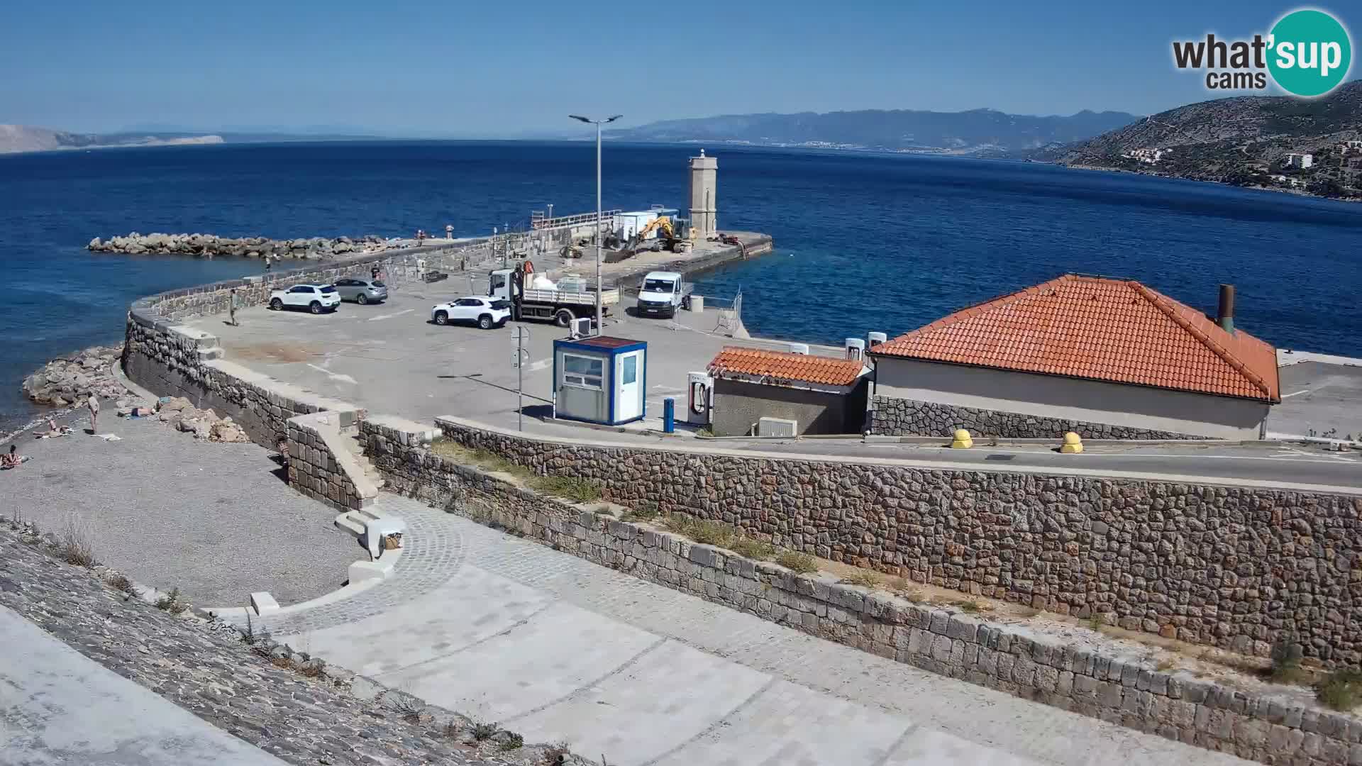 Senj Harbour Webcam – Breakwater & Lighthouse Live View