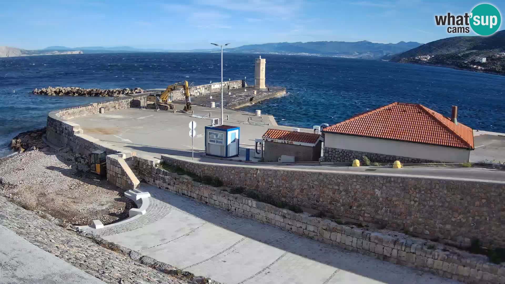 Senj Harbour Webcam – Breakwater & Lighthouse Live View