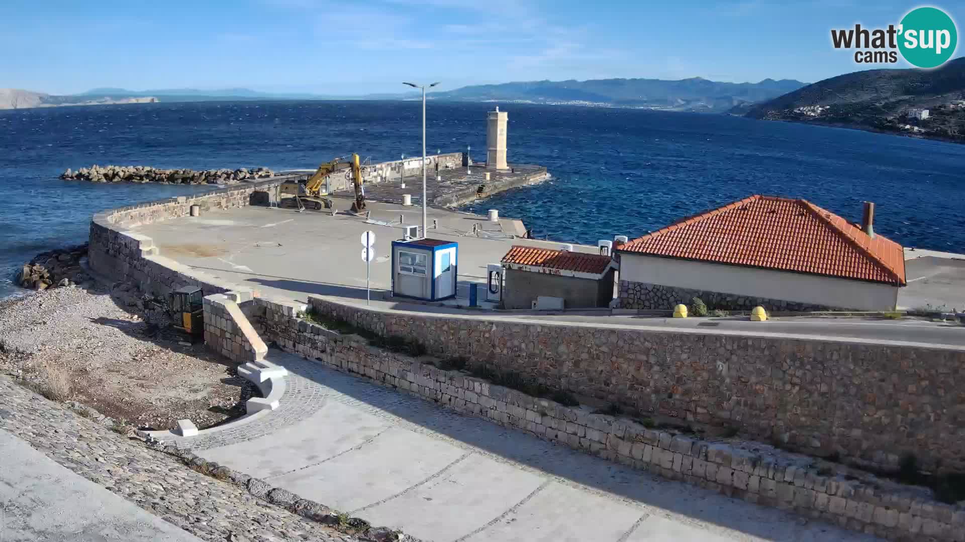 Web kamera Senj luka – Lukobran i svjetionik uživo