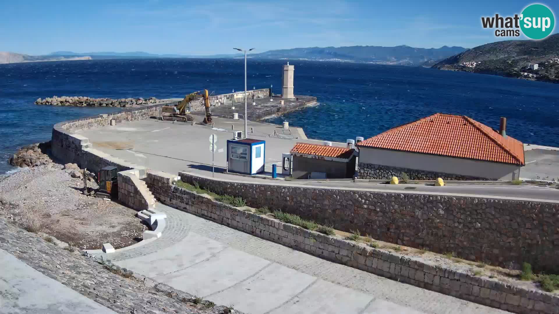 Web kamera Senj luka – Lukobran i svjetionik uživo