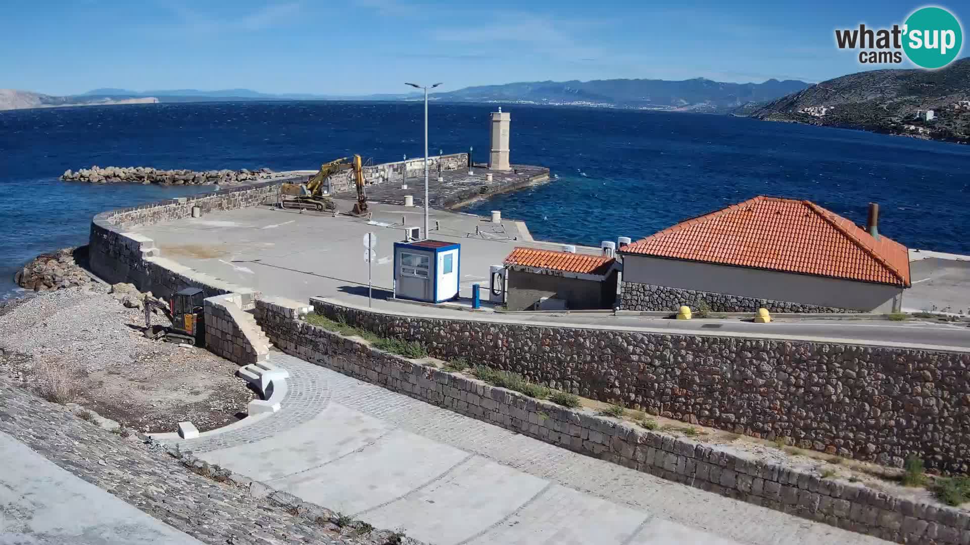 Senj Harbour Webcam – Breakwater & Lighthouse Live View