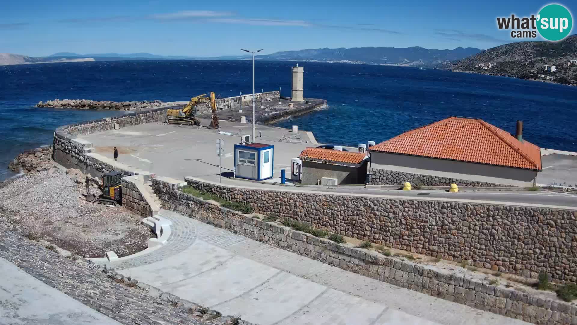 Webcam puerto de Senj – Rompeolas y faro en directo