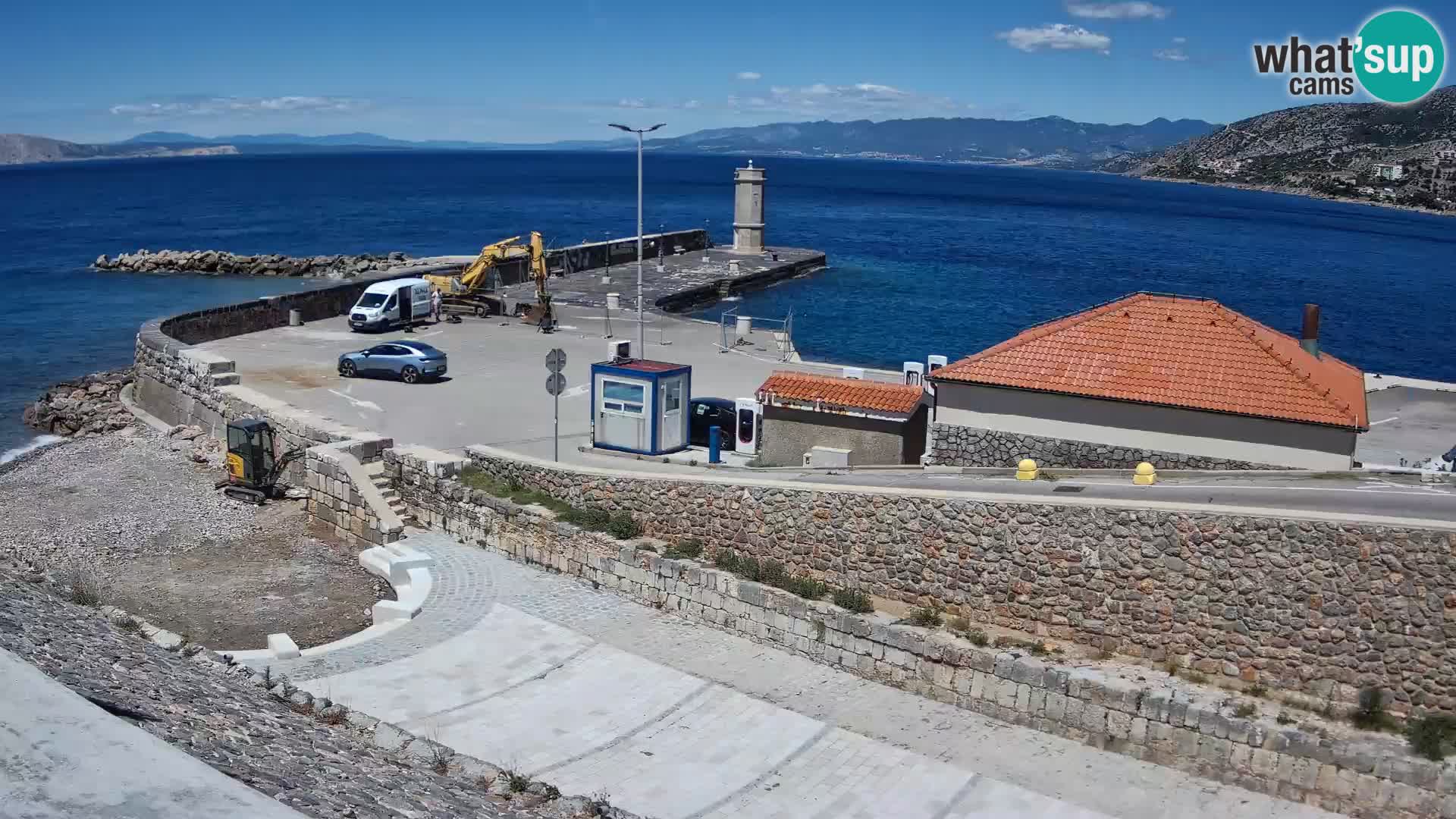 Webcam Porto di Segna – Frangiflutti e Faro in diretta