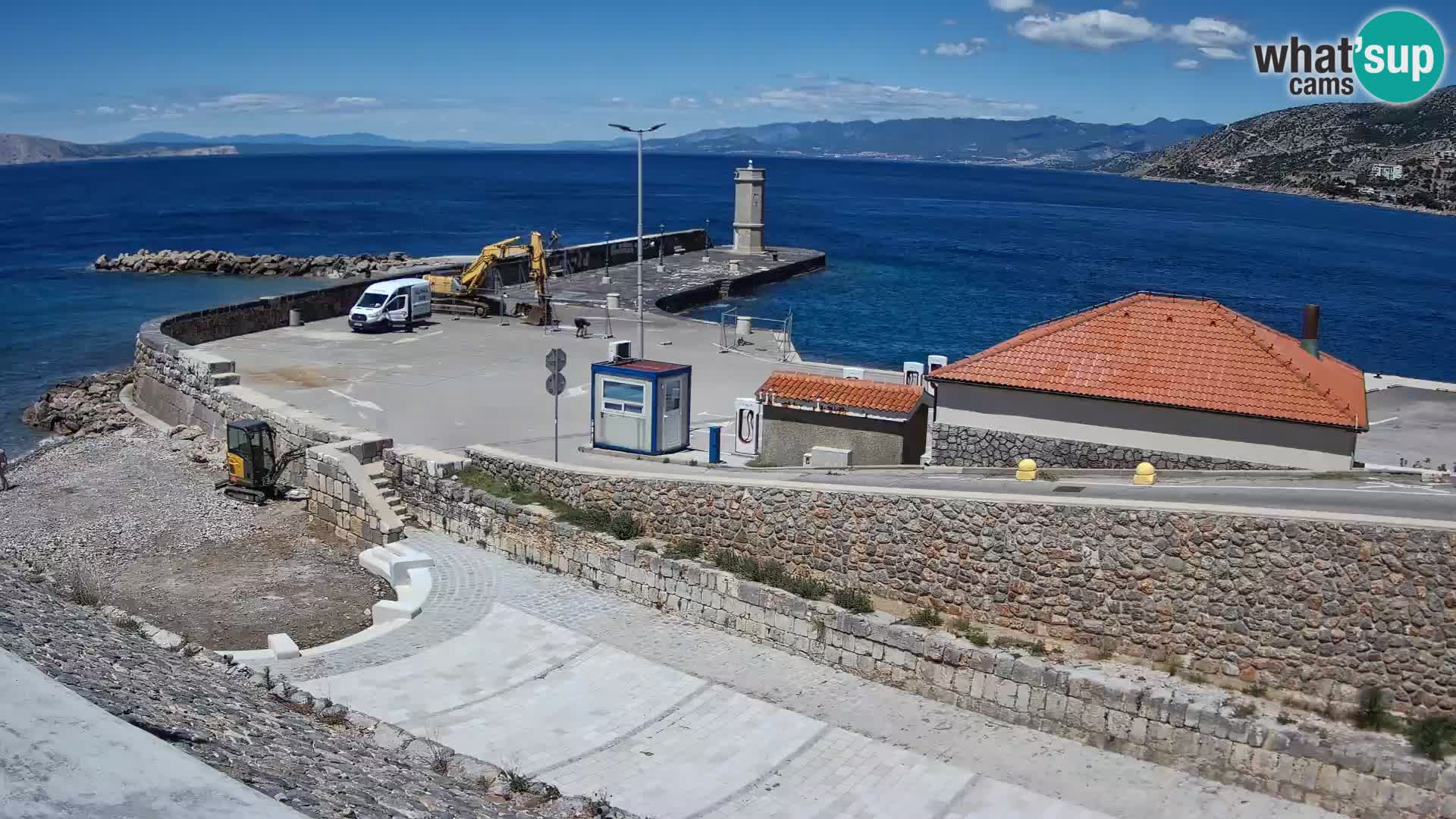 Senj Harbour Webcam – Breakwater & Lighthouse Live View