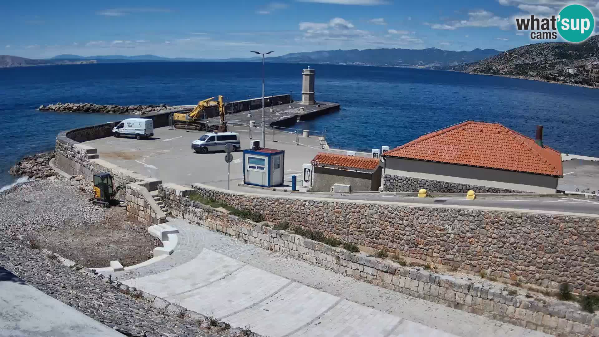 Senj Harbour Webcam – Breakwater & Lighthouse Live View