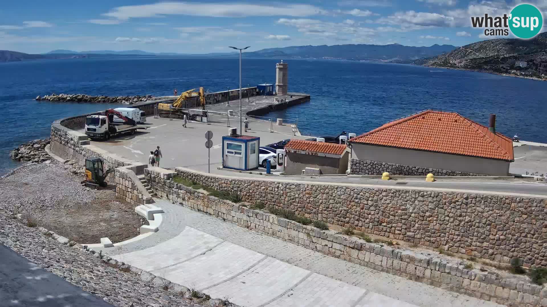 Senj Harbour Webcam – Breakwater & Lighthouse Live View